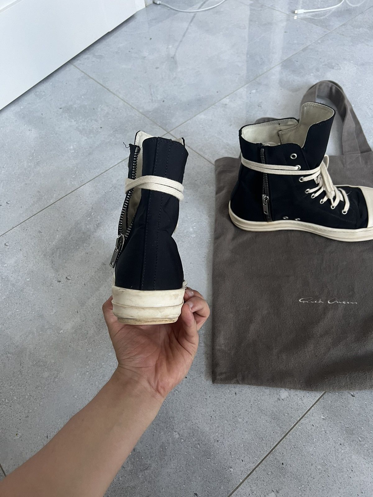 Rick Owens × Rick Owens Drkshdw Rick Owens Nylon Ramones Size US 9 / EU 42 - 4 Thumbnail