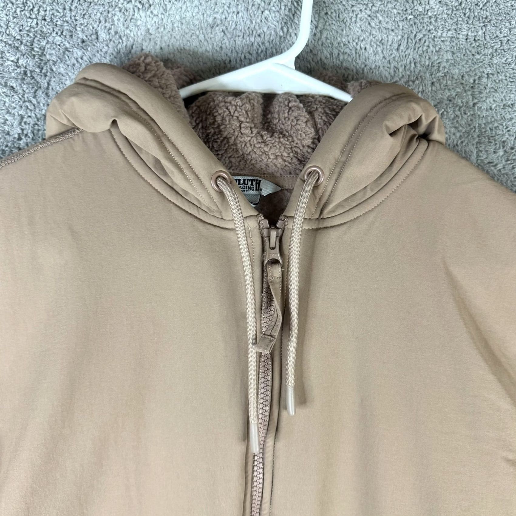 Duluth Trading Company Duluth Trading Co Womens Fleece Jacket Hooded Full Zip Pockets 1X Brown Size XL / US 12-14 / IT 48-50 - 7 Thumbnail