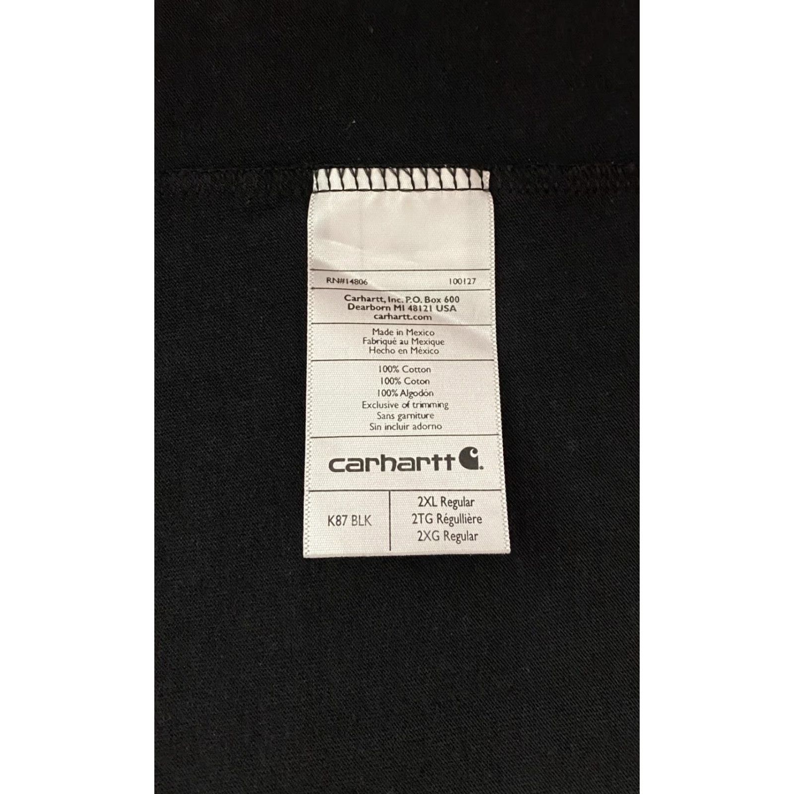 Carhartt Carhartt Mens 2XL Black Original Fit Pocket Short Sleeve T-Shirt User: Carhartt Mens 2XL Black Original Fit Pocket Short Sleeve T-Shirt Size US XXL / EU 58 / 5 - 4 Thumbnail