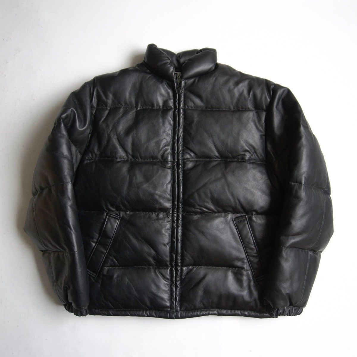 Schott Schott Leather Down Jacket Black Size 38 Size US XXL / EU 58 / 5 - 1 Thumbnail