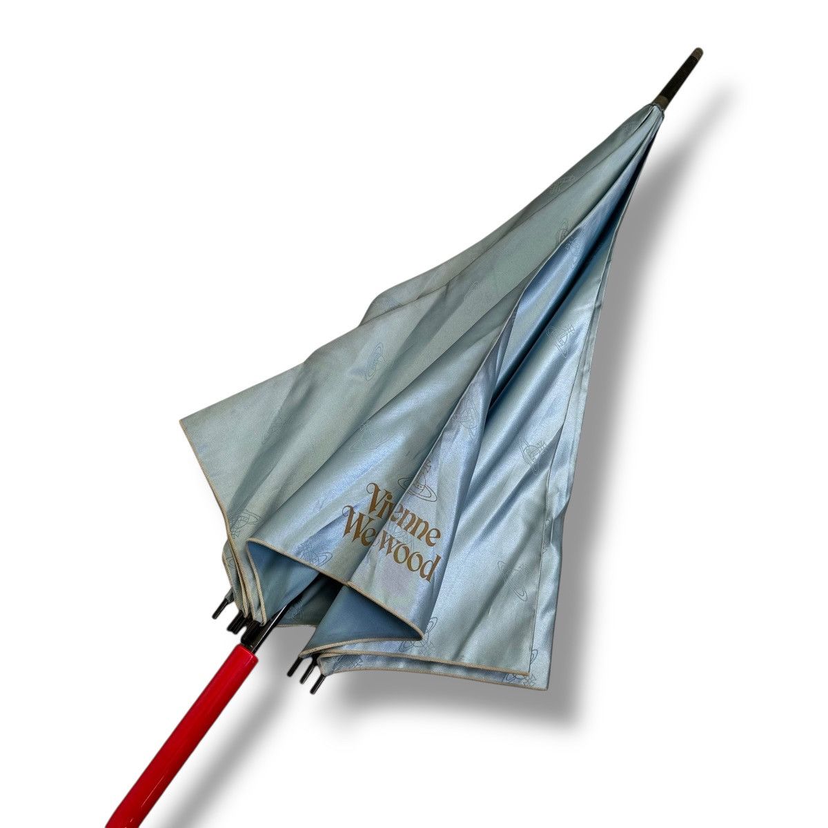 Vivienne Westwood Vivienne Westwood Silk Blue Monogram Umbrella Size ONE SIZE - 4 Thumbnail
