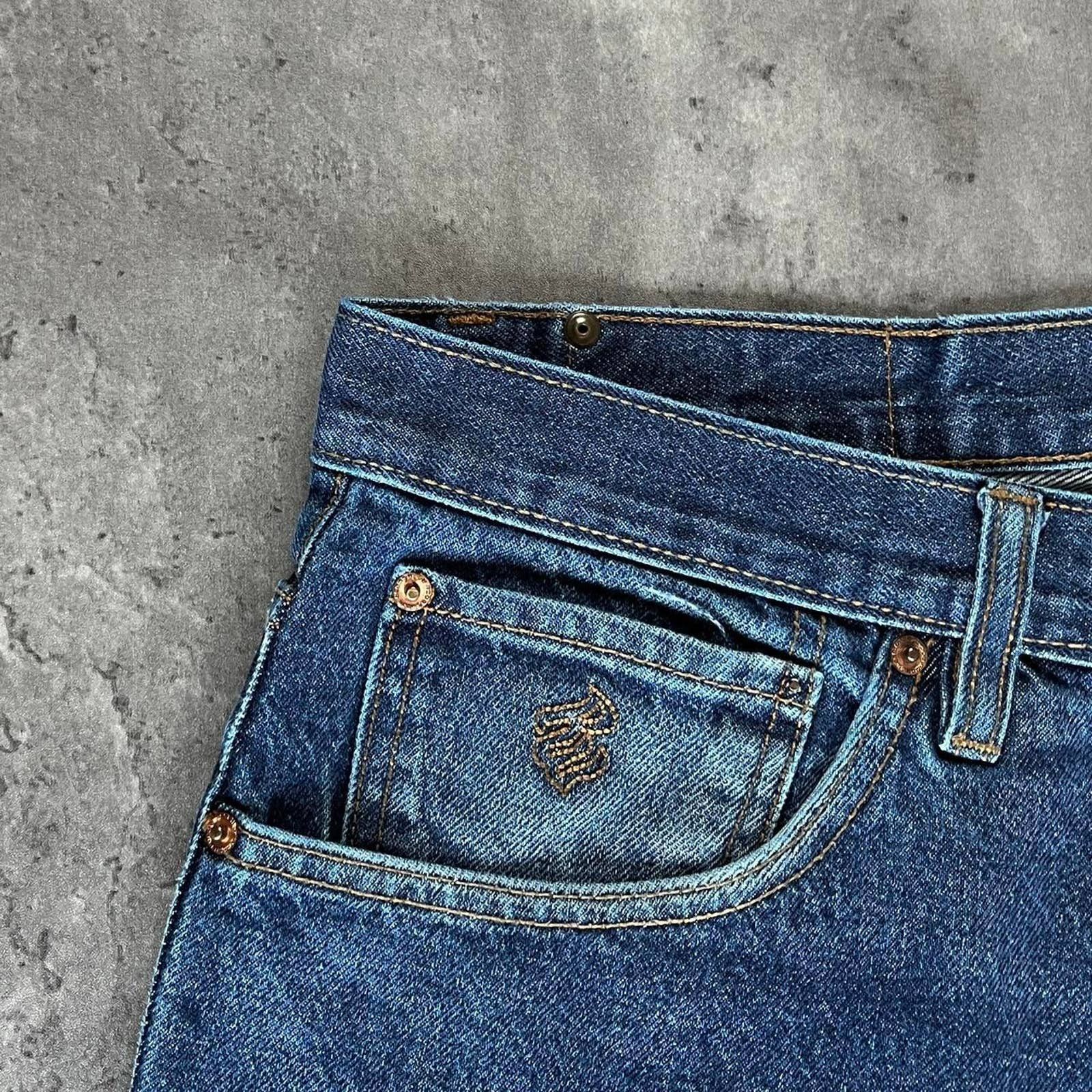 Japanese Brand × Rocawear × Vintage Vintage Y2K Baggy Wide Leg Rocawear Graphic Denim Jeans Size US 40 / EU 56 - 5 Thumbnail