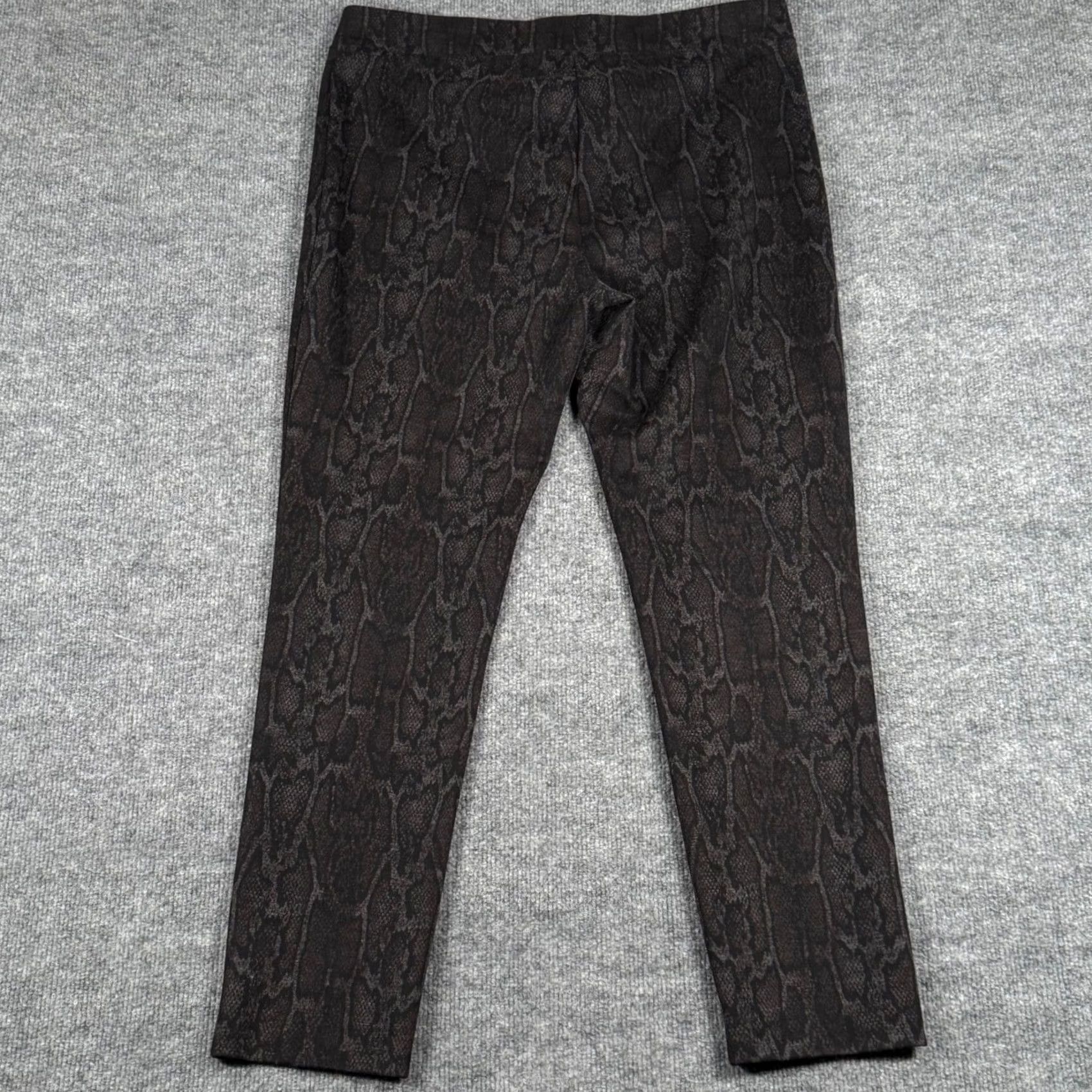 Calvin Klein Calvin Klein Leggings Snake Print Jegging Stretch Black Gray Brown Womens L Size 36" / US 14 / IT 50 - 4 Thumbnail