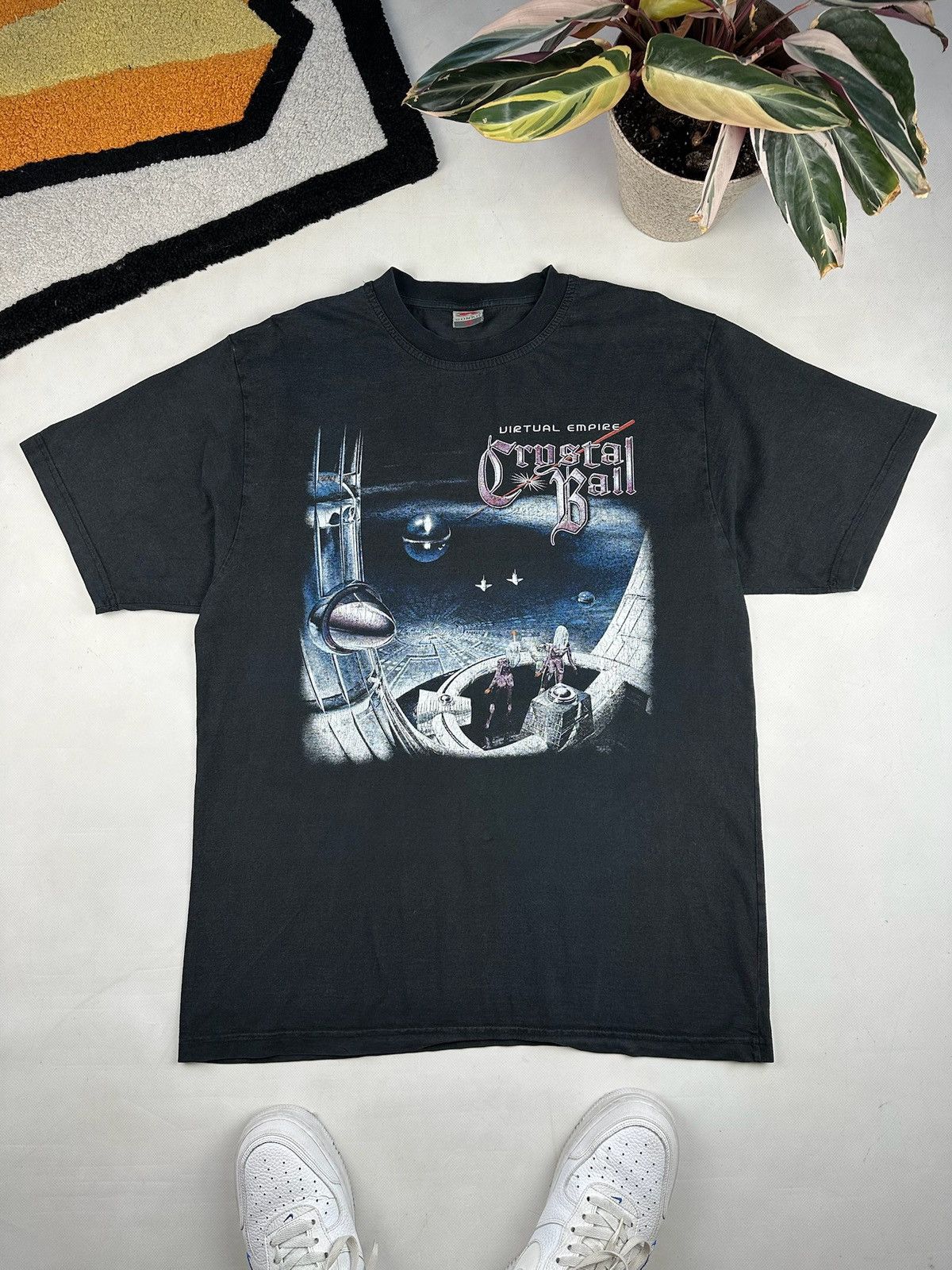 Band Tees × Vintage Vintave Crystal Ball Rock Band TShirt (Gotthard primal fear) Size US XL / EU 56 / 4 - 1 Thumbnail