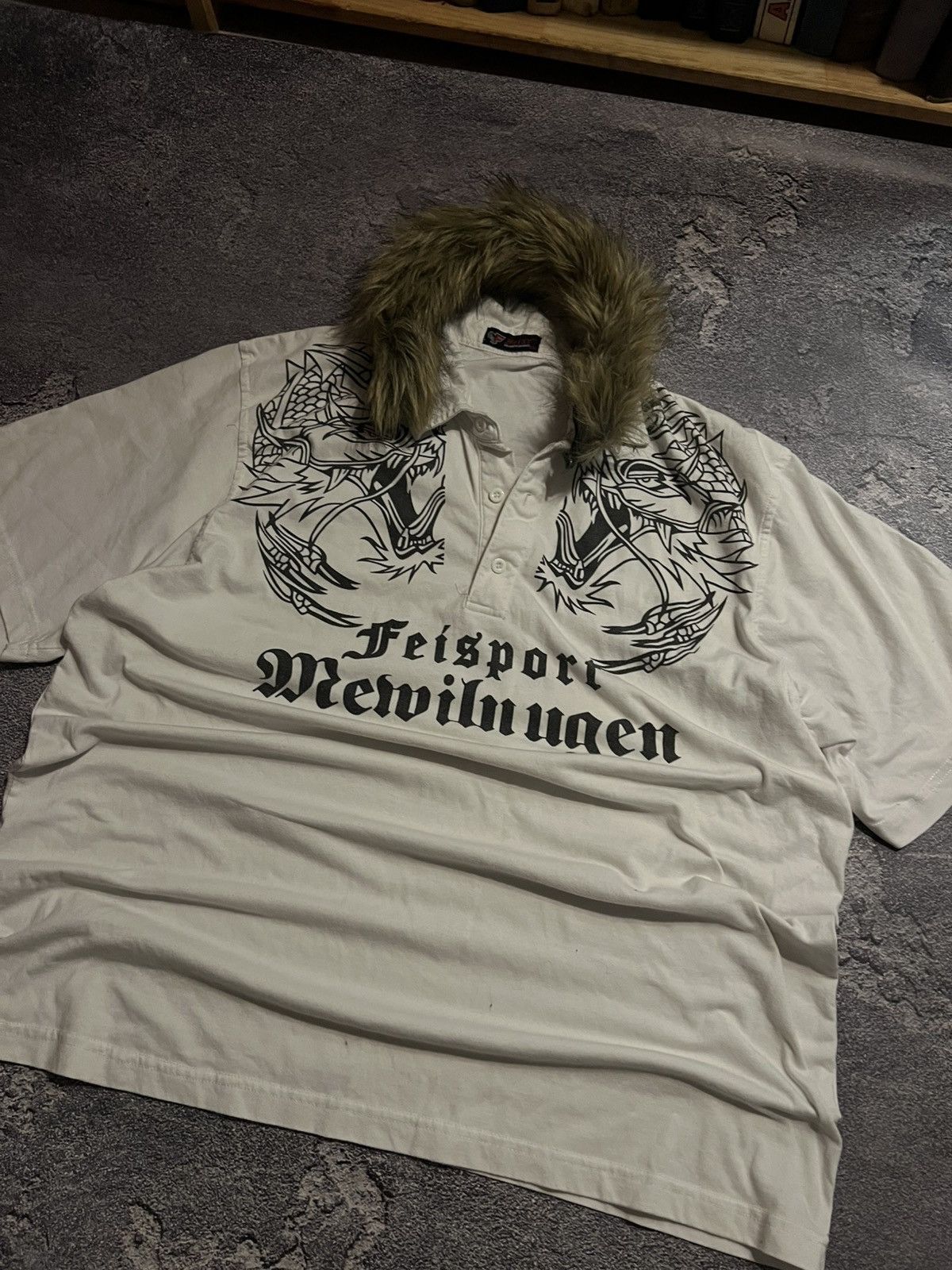 Vintage Archive Shirt If Six Was Nine Style / Y2K Fur Glamour Vibe Size US XXL / EU 58 / 5 - 2 Thumbnail