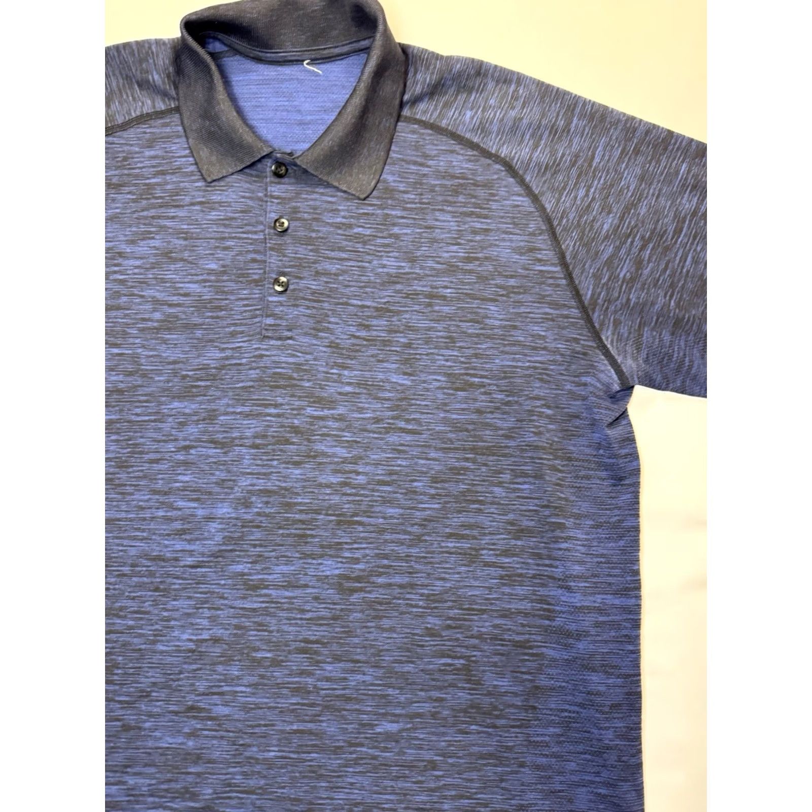 Lululemon Lululemon Metal Vent Tech Short Sleeve Button Golf Polo Shirt Men's XL Blue Size US XL / EU 56 / 4 - 2 Thumbnail