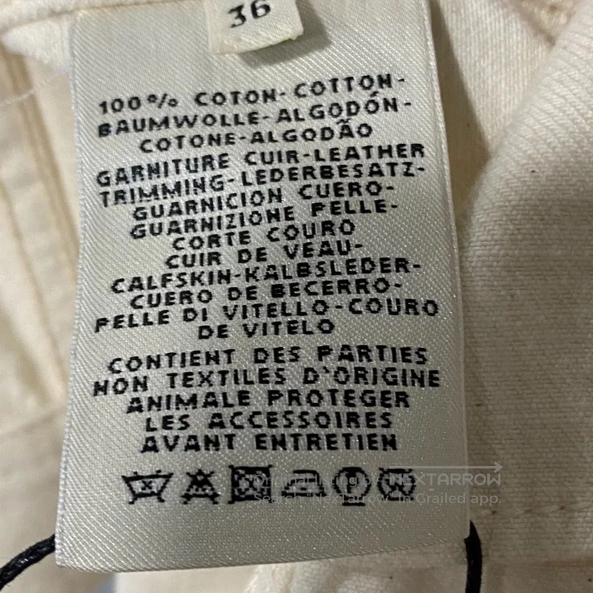 Hermes hermes classic cream denim jacket. Size S / US 4 / IT 40 - 5 Thumbnail