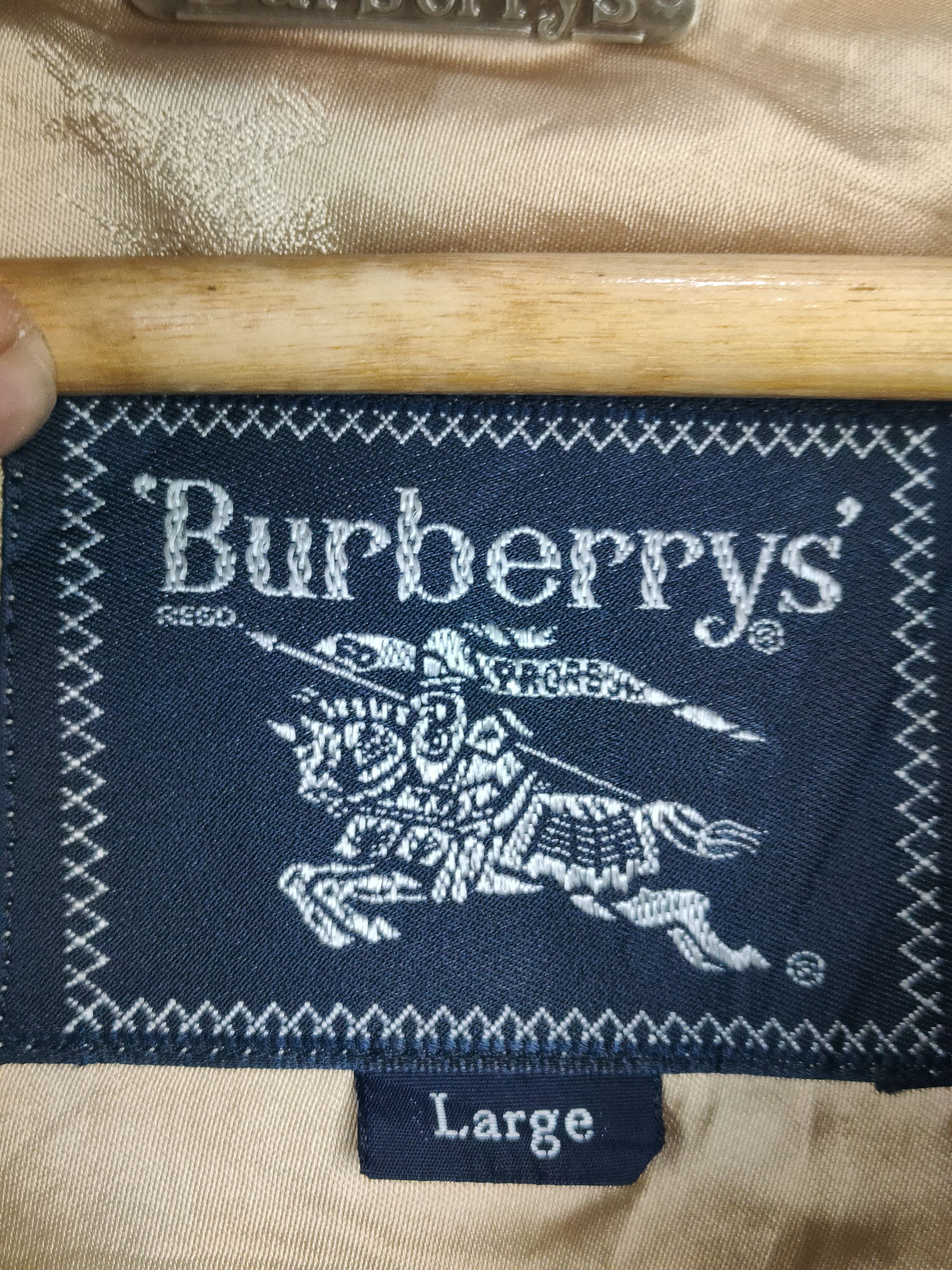 Burberry × Vintage Vintage Burberrys Bomber Jacket Size US L / EU 52-54 / 3 - 6 Thumbnail
