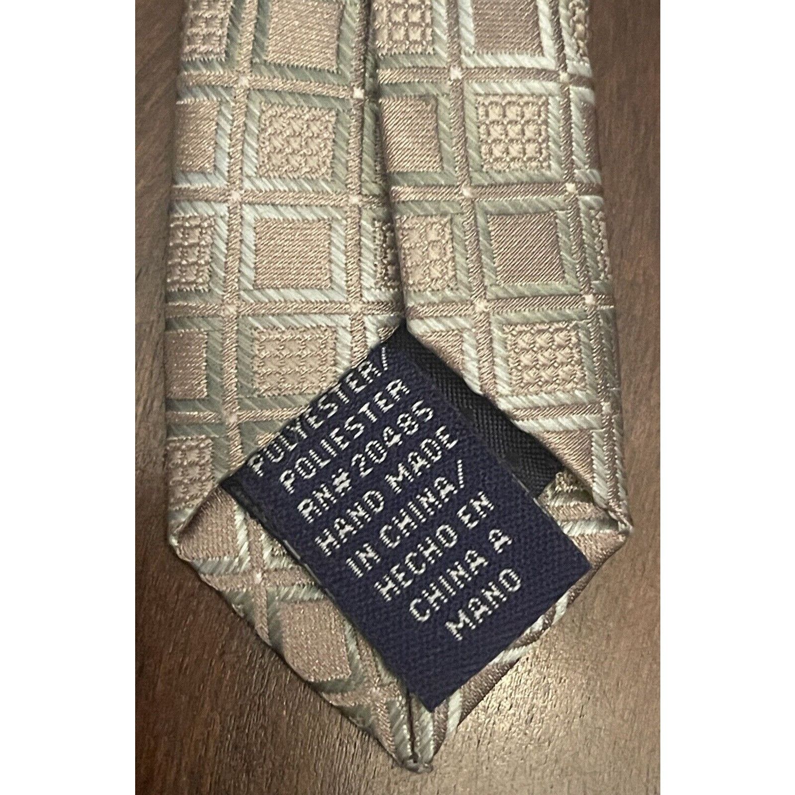 Stafford Stafford Essentials Green Brown Hand Made 100% Polyester Size ONE SIZE - 7 Thumbnail