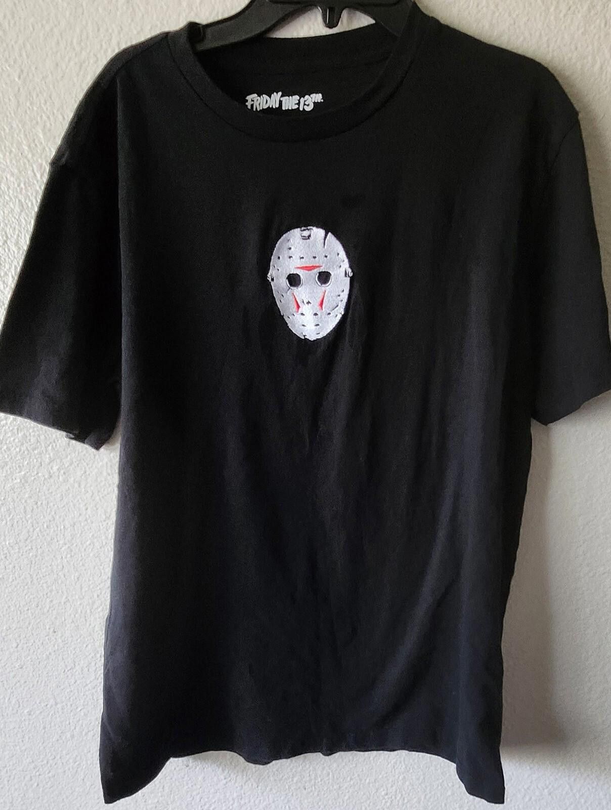Gildan Friday The 13th Jason Vorhees Hockey Mask Horror Movie Film Size US M / EU 48-50 / 2 - 1 Thumbnail