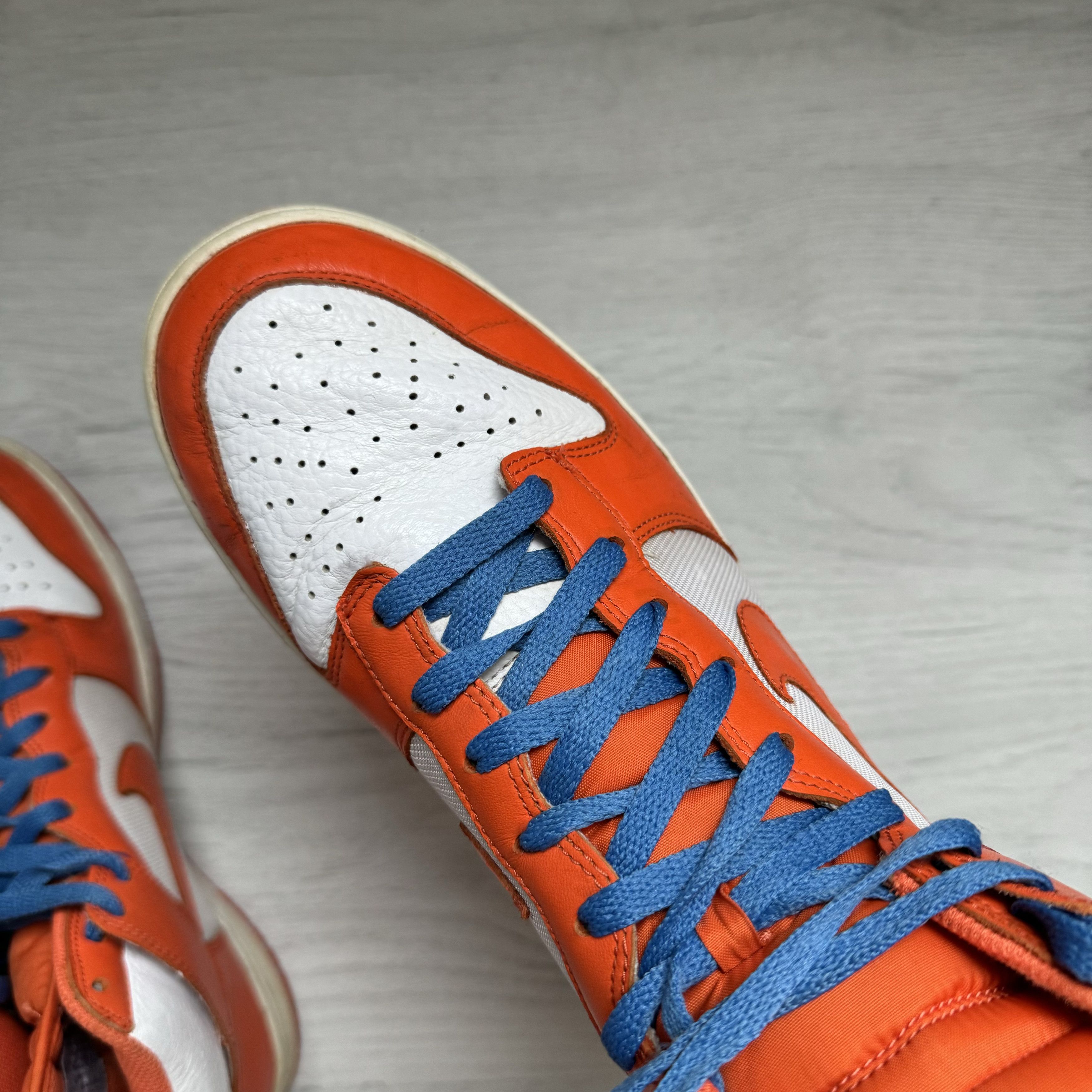 Nike Nike Dunk High Syracuse White Orange Blaze Size US 11 / EU 44 - 6 Thumbnail