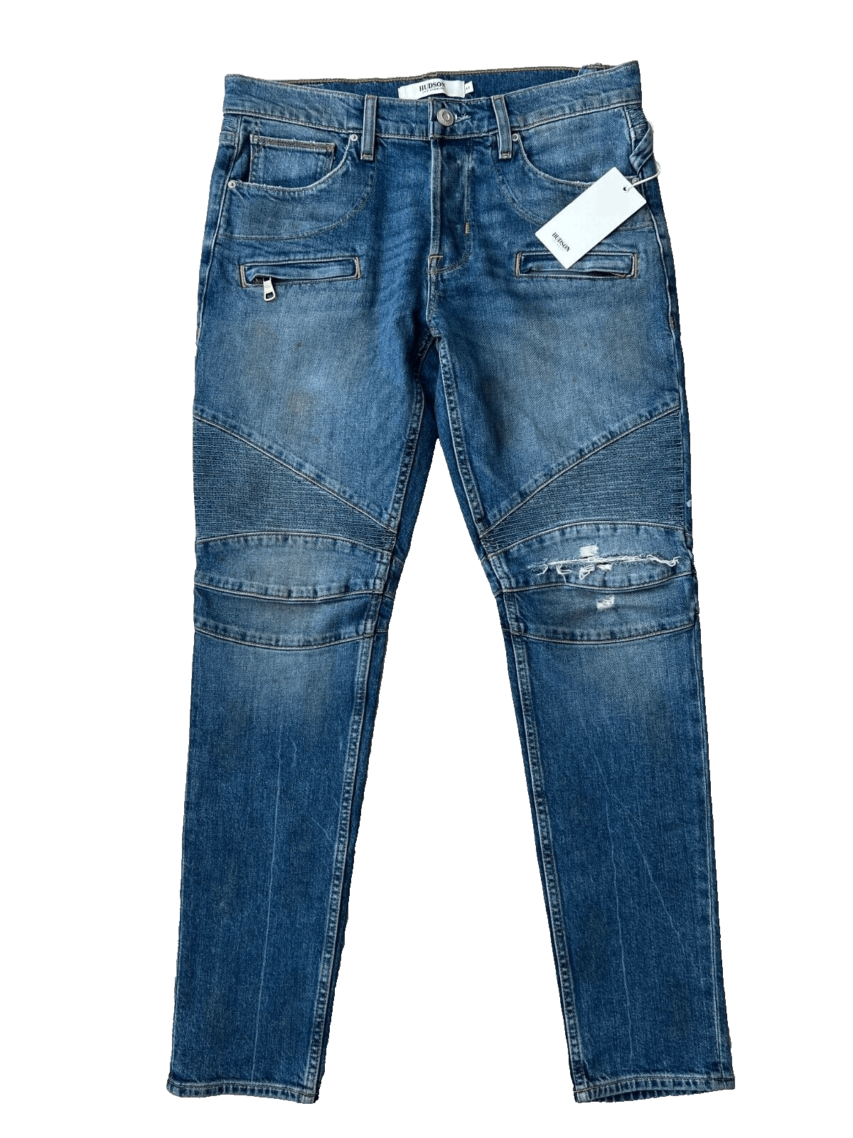 Hudson Hudson Denim Blinder Biker V2 Skinny Jeans Matador ( 33 ) Size US 33 - 3 Thumbnail