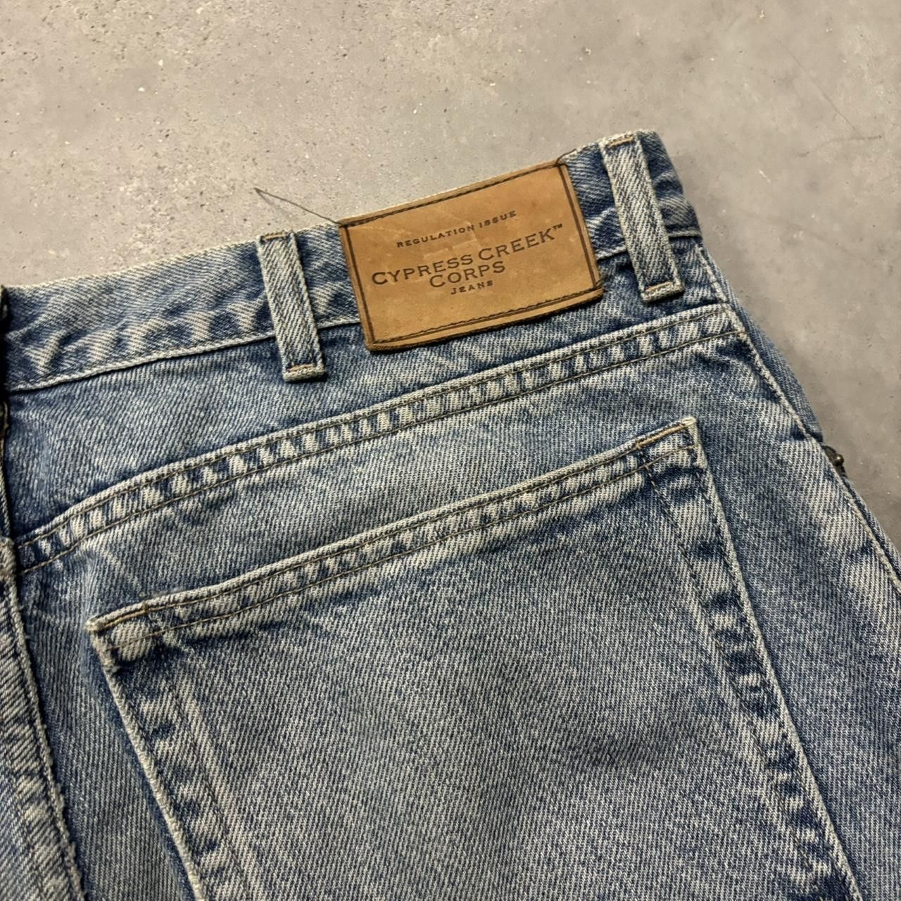 Japanese Brand × Vintage Crazy Vintage Y2K/2000s Grunge Light Wash Denim Jeans! Size US 36 / EU 52 - 7 Thumbnail