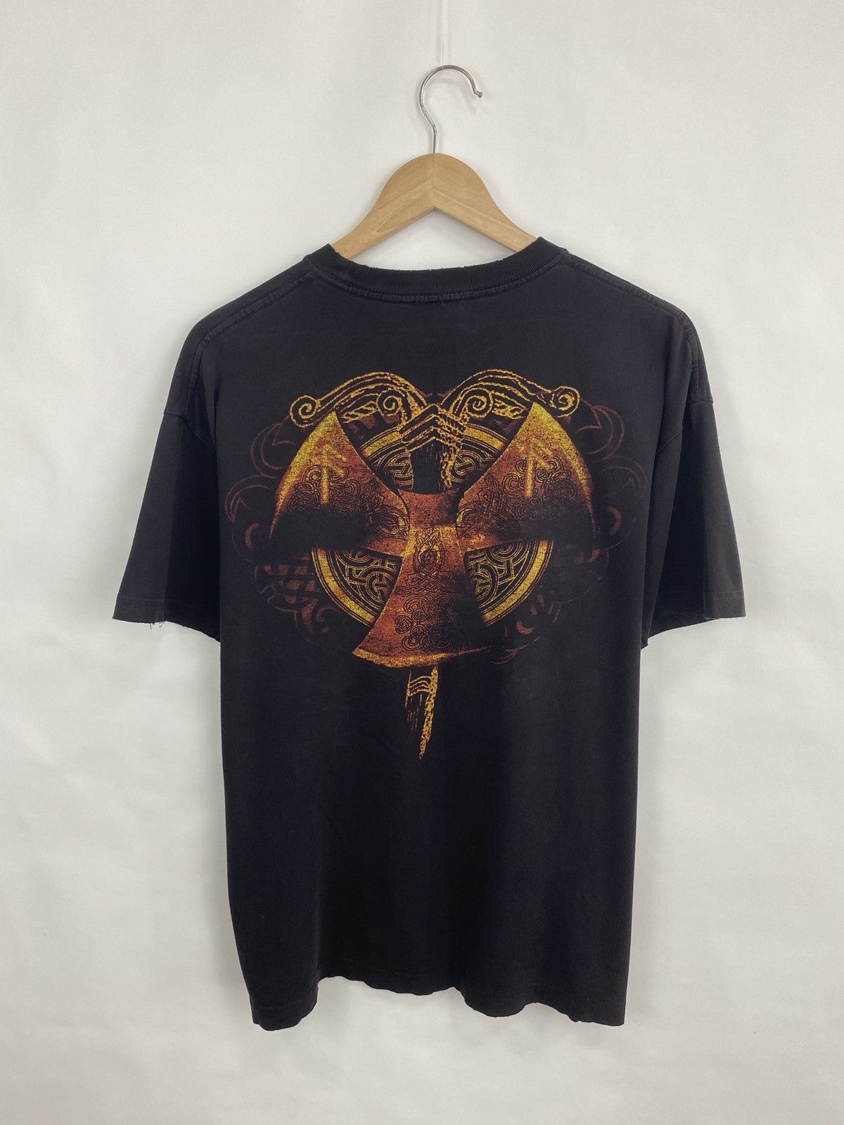 Band Tees 🇸🇪 Vintage 90s Amon Amarth Melodic Death Metal Distressed Tee Size US L / EU 52-54 / 3 - 5 Thumbnail
