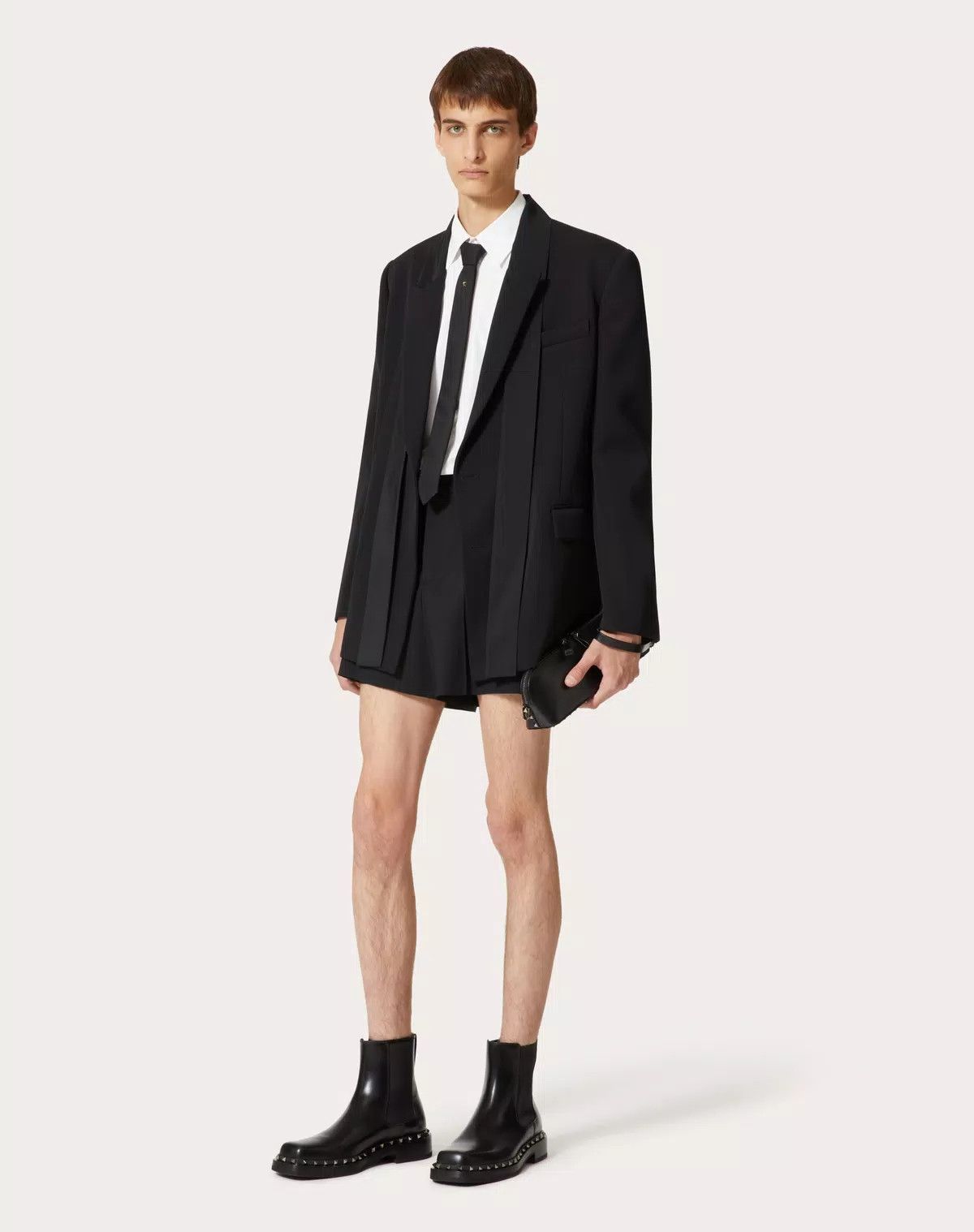 Valentino oc11z0725 Heavy Cotton Poplin Long Sleeve Shirt in White Size US M / EU 48-50 / 2 - 3 Thumbnail