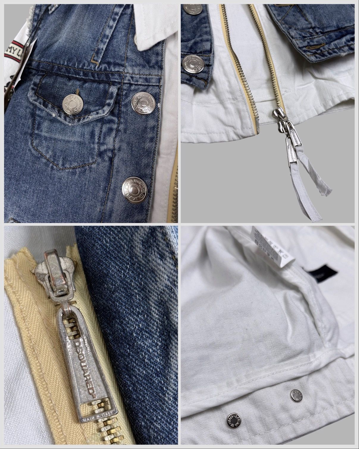 Dsquared2 SS 2005 Dsquared2 3 in 1 Tattoo Denim Jacket. Size US M / EU 48-50 / 2 - 6 Thumbnail