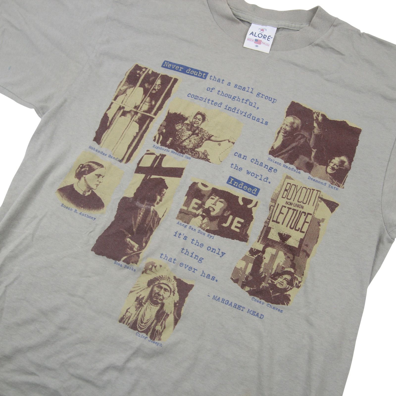 Vintage Vintage Figures Who Changed The World Graphic T Shirt Size US M / EU 48-50 / 2 - 2 Thumbnail