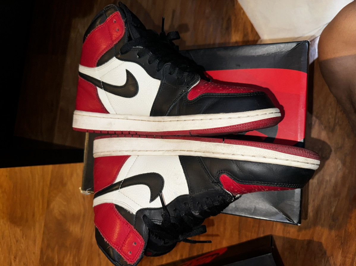 Jordan Brand Jordan 1 Bred Toe Size US 10.5 / EU 43-44 - 4 Thumbnail