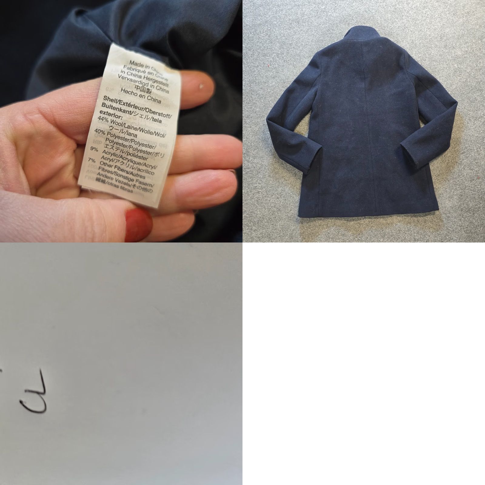 J.Crew J Crew Jacket Womens Blue Wool Heavy Full Zip Capsule Classic Size 2 Size XS / US 0-2 / IT 36-38 - 8 Thumbnail