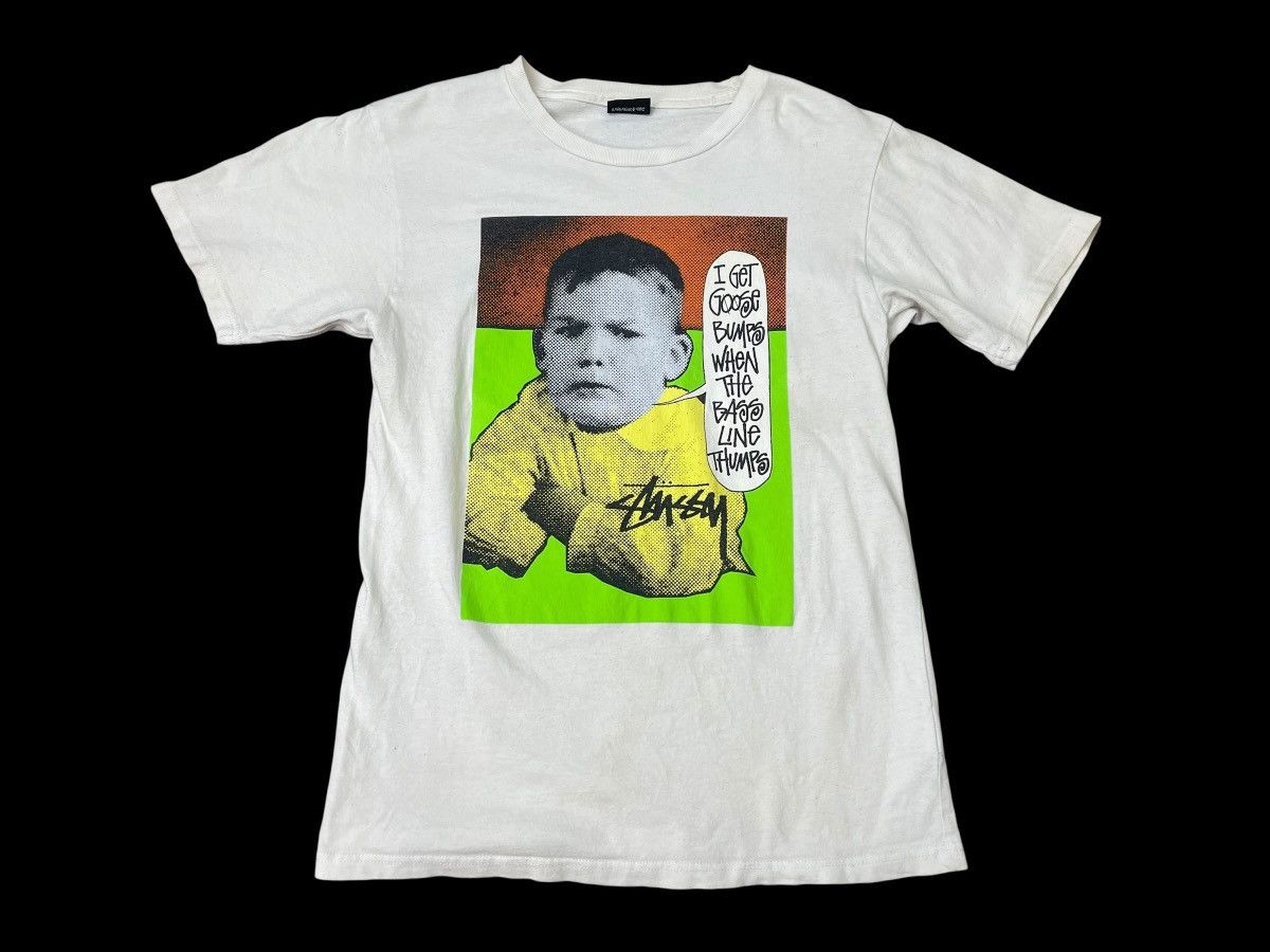 Stussy Vintage Stussy Big Logo Tshirt Streetwear Size US S / EU 44-46 / 1 - 1 Thumbnail