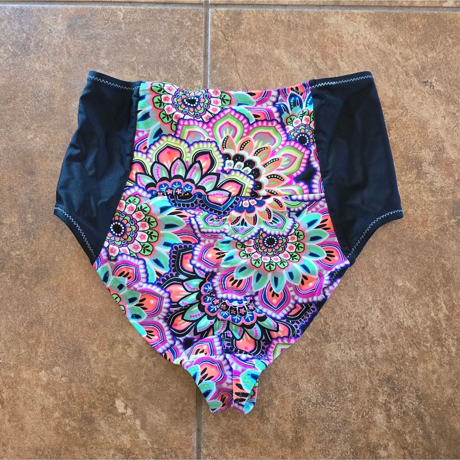 Other Electric Flower | FYS | Hampton High Waist Bikini Bottoms Size ONE SIZE - 2 Thumbnail