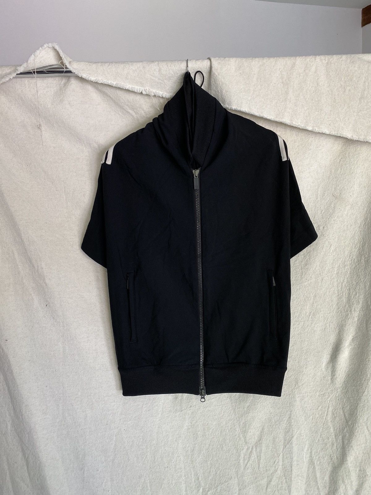 Adidas Y 3 Yohji Yamamoto X Adidas Black Fleece Zip Up Grailed