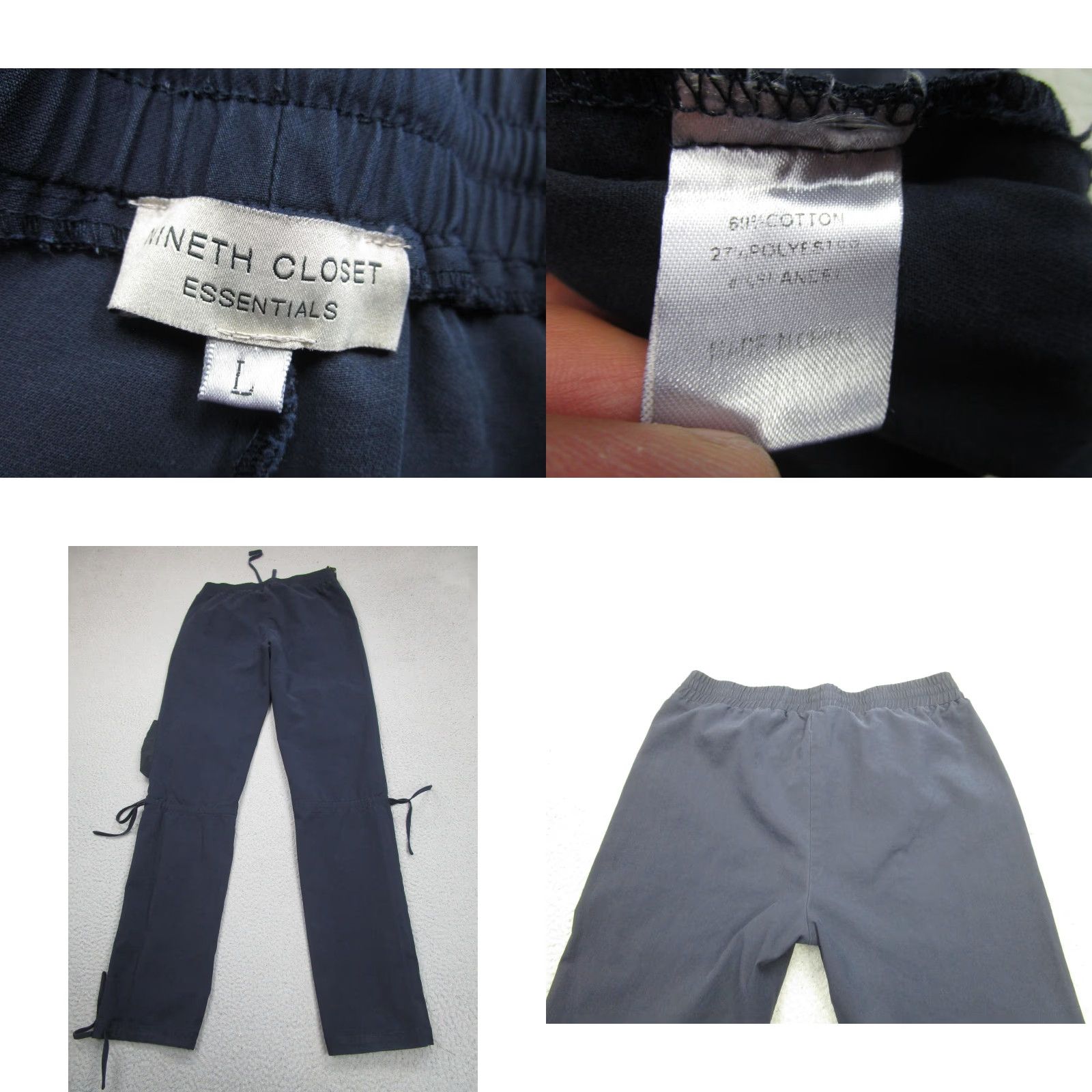 Vintage VINTAGE Nineth Closet Pants Womens Large Navy Cargo Military Paratrooper Utility y2k Size 36" / US 14 / IT 50 - 9 Thumbnail
