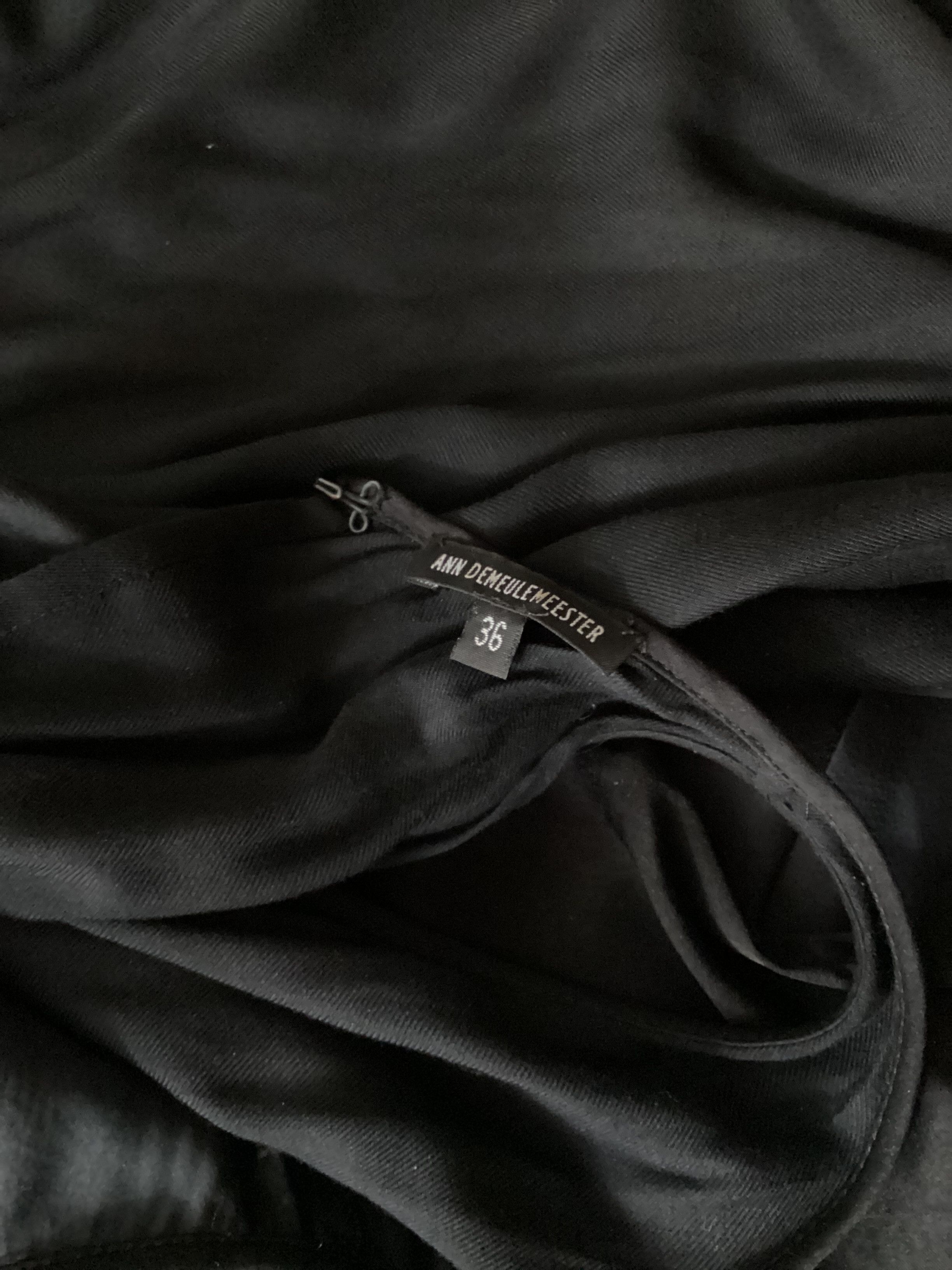 Ann Demeulemeester Black sleeveless wrap up dress size 36 Size S / US 4 / IT 40 - 4 Thumbnail