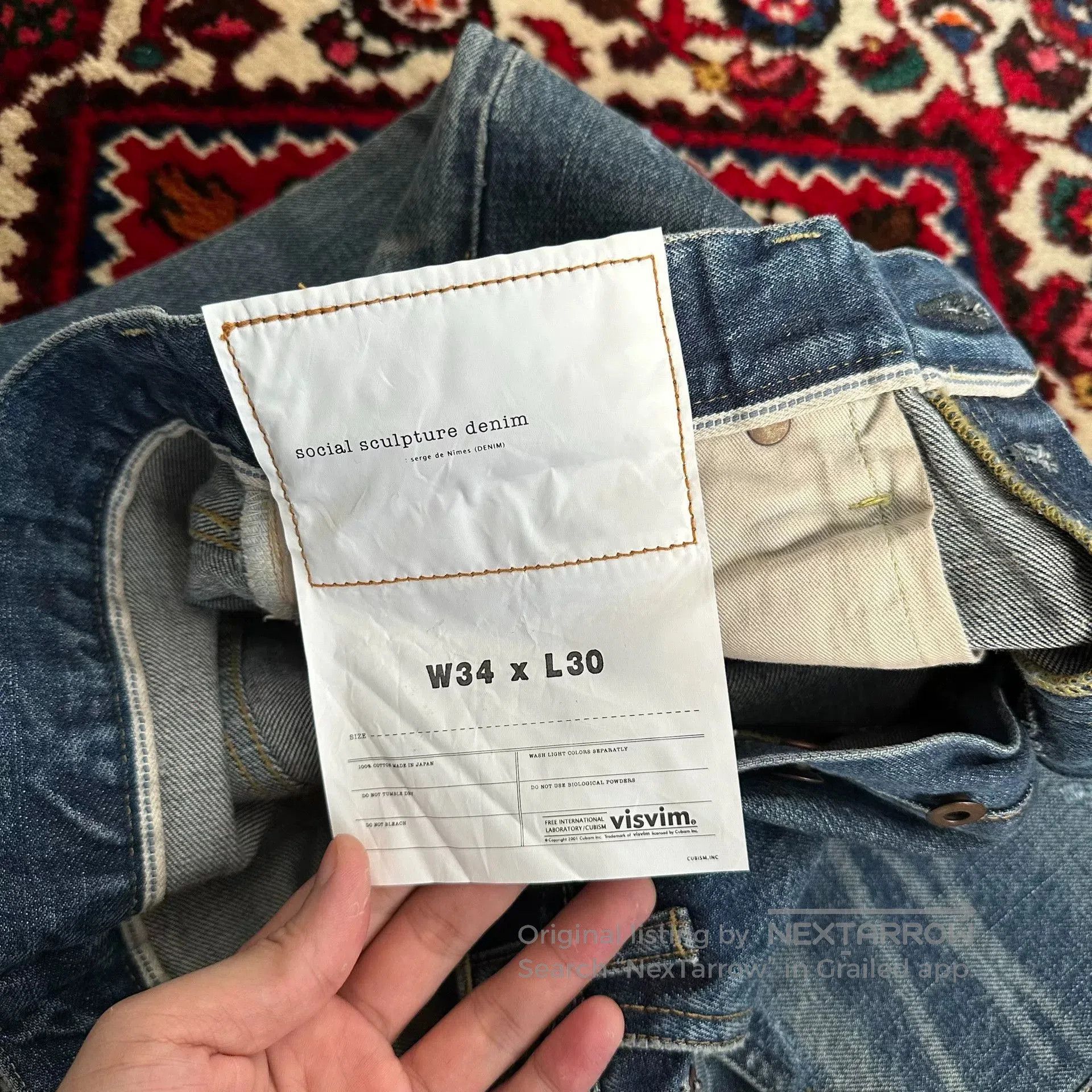 Visvim visvim 21aw 01.2D29 Washed Jeans. Size US 34 / EU 50 - 4 Thumbnail