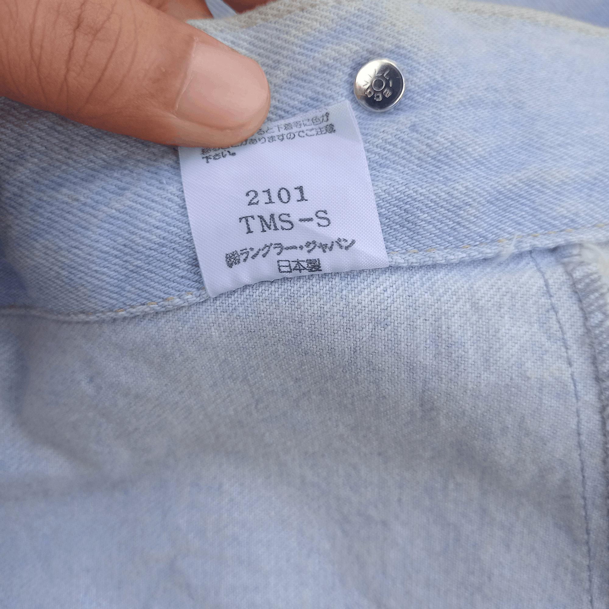 Wrangler Vintage Japan Wrangler Buckle Back Denim Jacket Size Medium Size US M / EU 48-50 / 2 - 7 Thumbnail
