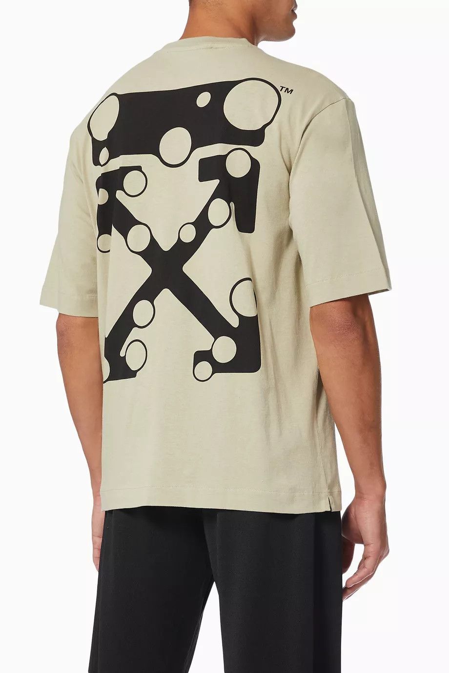 Off-White Beige Bubble Arrows Logo T-Shirt Size US S / EU 44-46 / 1 - 2 Thumbnail