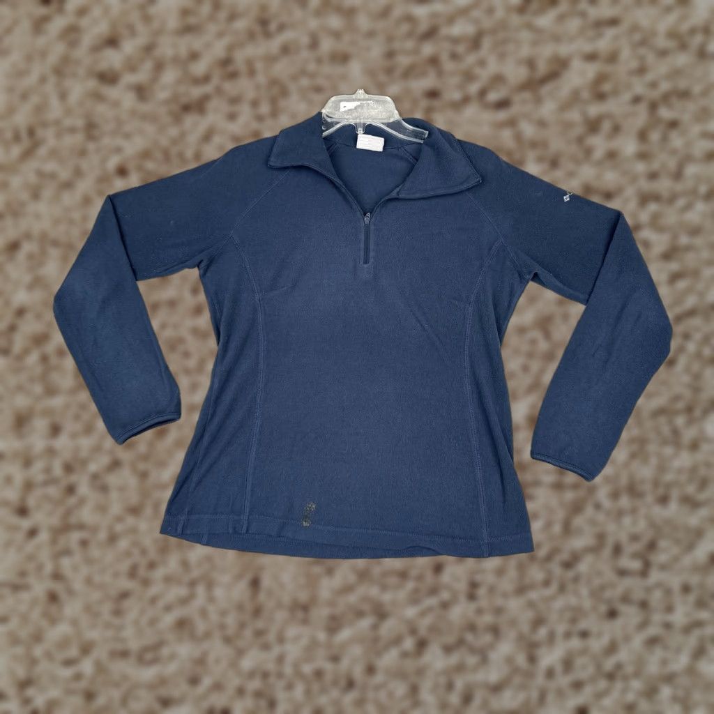 Vintage Columbia Jacket Womens S Blue Fleece 1/4 Zip Pullover Outdoor Hiking Jacket Coats Active Casual Menus Womens Size S / US 4 / IT 40 - 1 Thumbnail