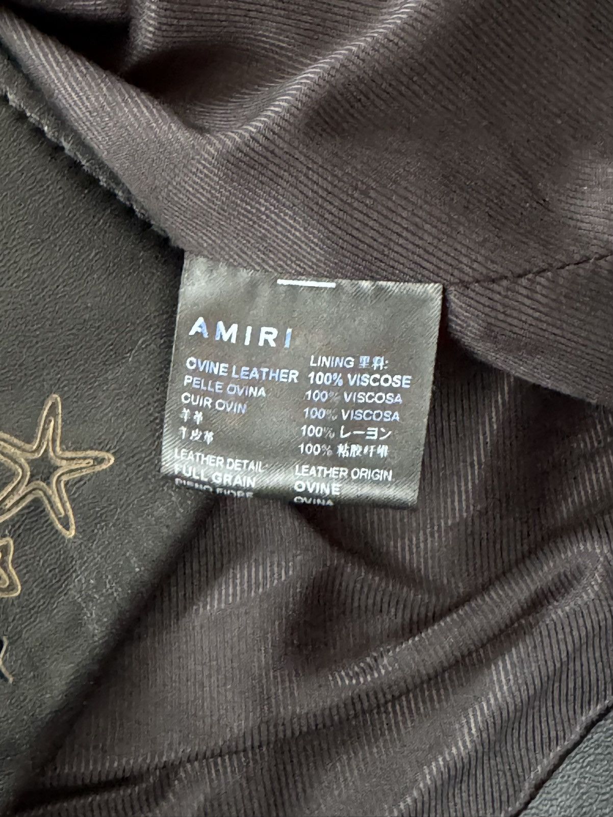 Amiri Amiri NEW Bandana leather shirt/jacket, black, size M Size US M / EU 48-50 / 2 - 7 Thumbnail