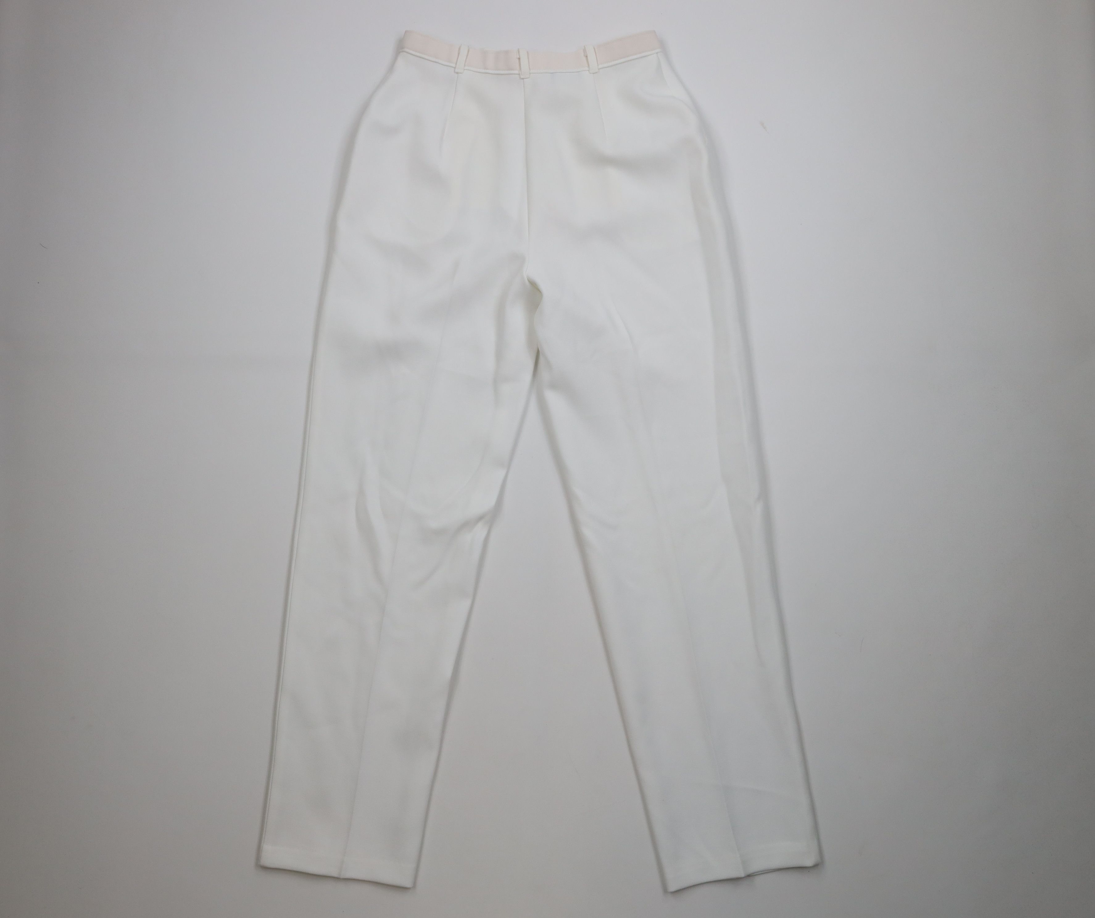 Levi's Vintage 70s 80s Levis Fit Pleated Knit Chino Pants White USA Size 28" / US 6 / IT 42 - 8 Thumbnail