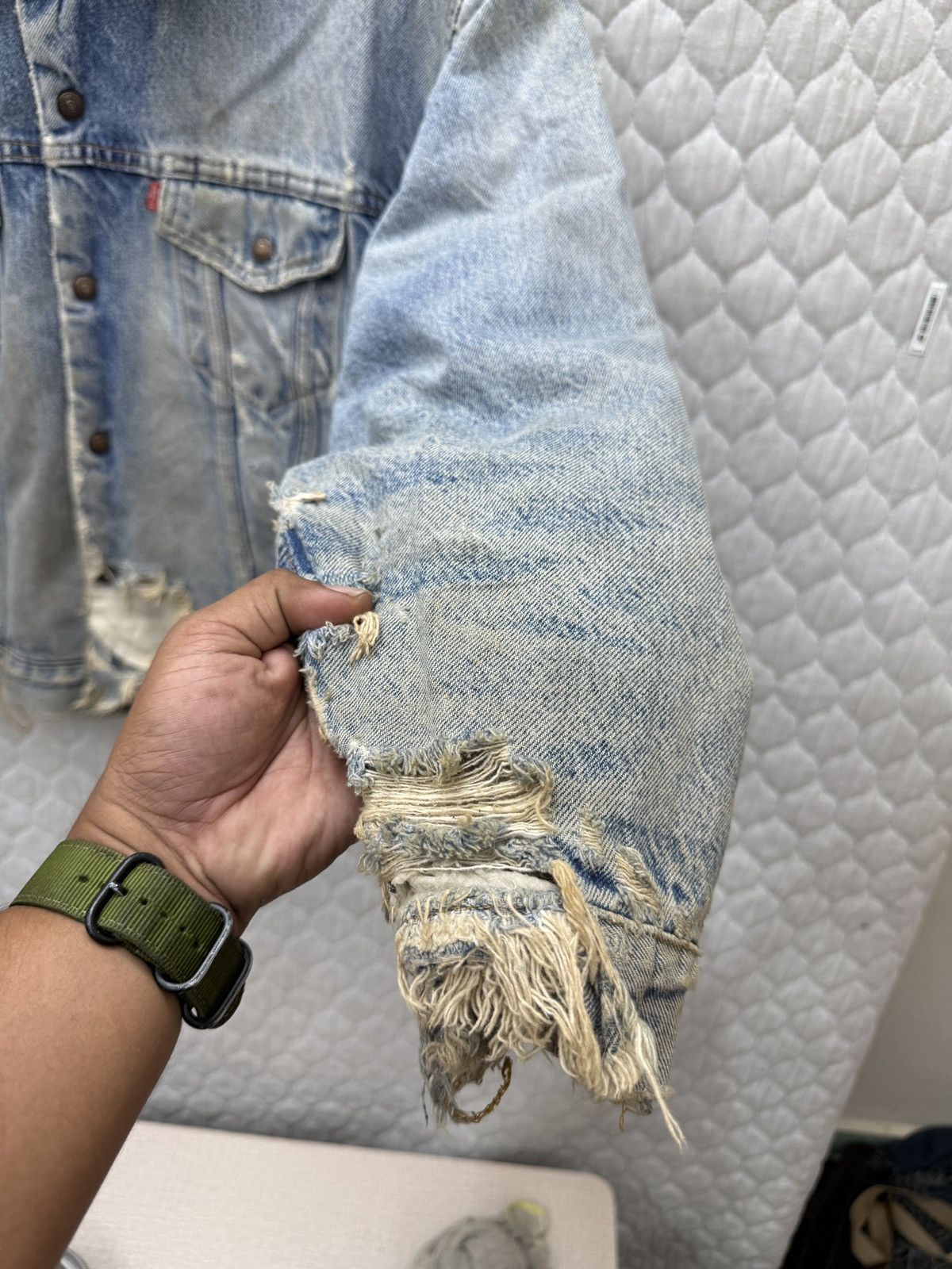 Levi's 🔥🔥💥STEALS VTG LEVIS SHERPA DISTRESSED JACKET Size US M / EU 48-50 / 2 - 12 Thumbnail