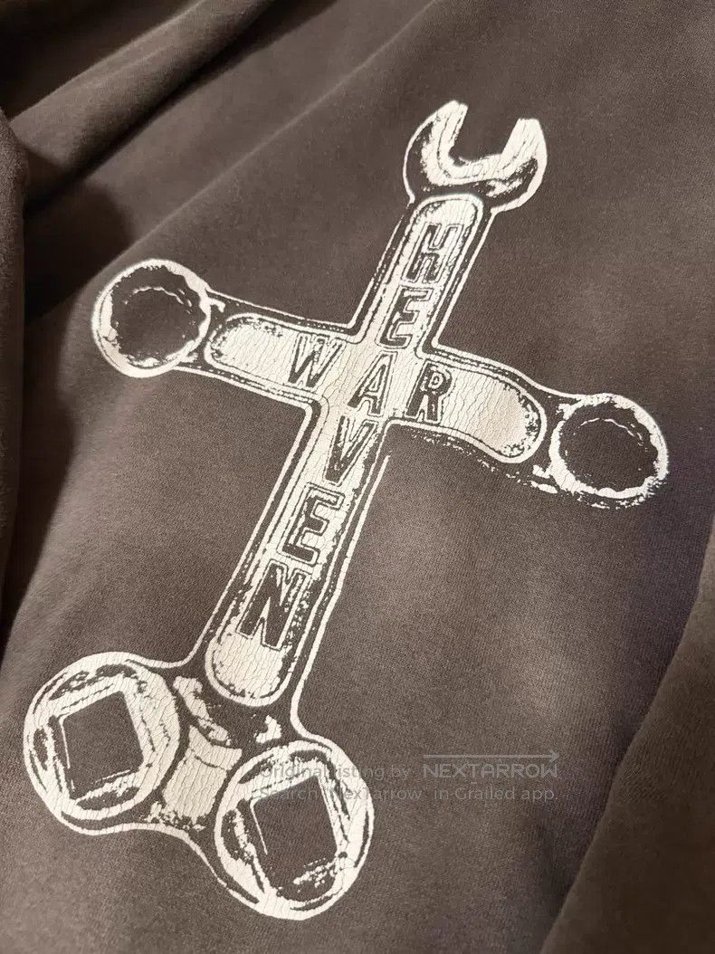 Saint Michael Saint Michael Wrench made old wash hooded sweatshirt Size US XL / EU 56 / 4 - 5 Thumbnail