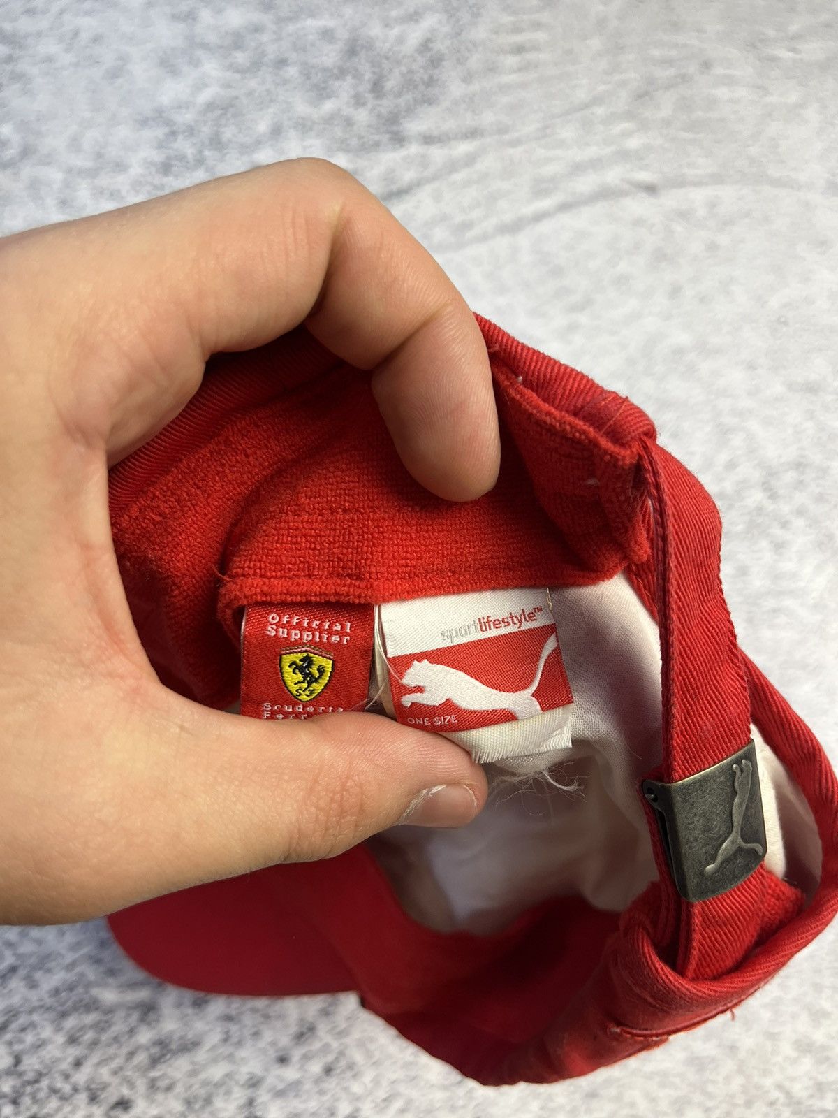 Ferrari Vintage Puma Scuderia Ferrari Santander Cap Y2K Size ONE SIZE - 13 Thumbnail