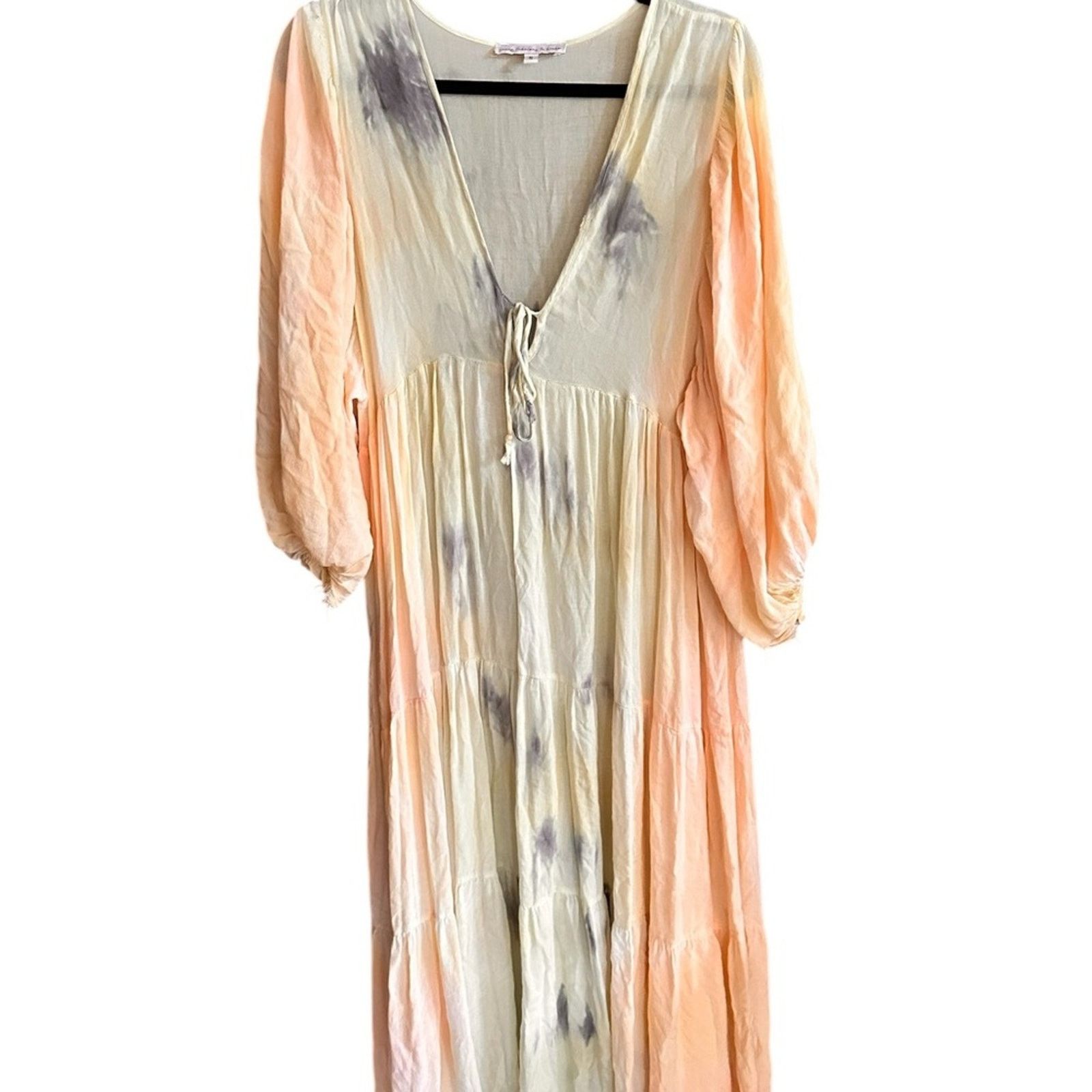 Young Fabulous & Broke Young Fabulous & Broke Dawn Maxi Dress – Buttercup Tie Dye Size S / US 4 / IT 40 - 2 Thumbnail