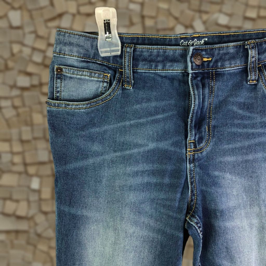 Vintage Cat & Jack Mid Rise Skinny Jeans Juniors Medium Wash Blue Denim Women Boys Girls? Size 32" / US 10 / IT 46 - 1 Thumbnail