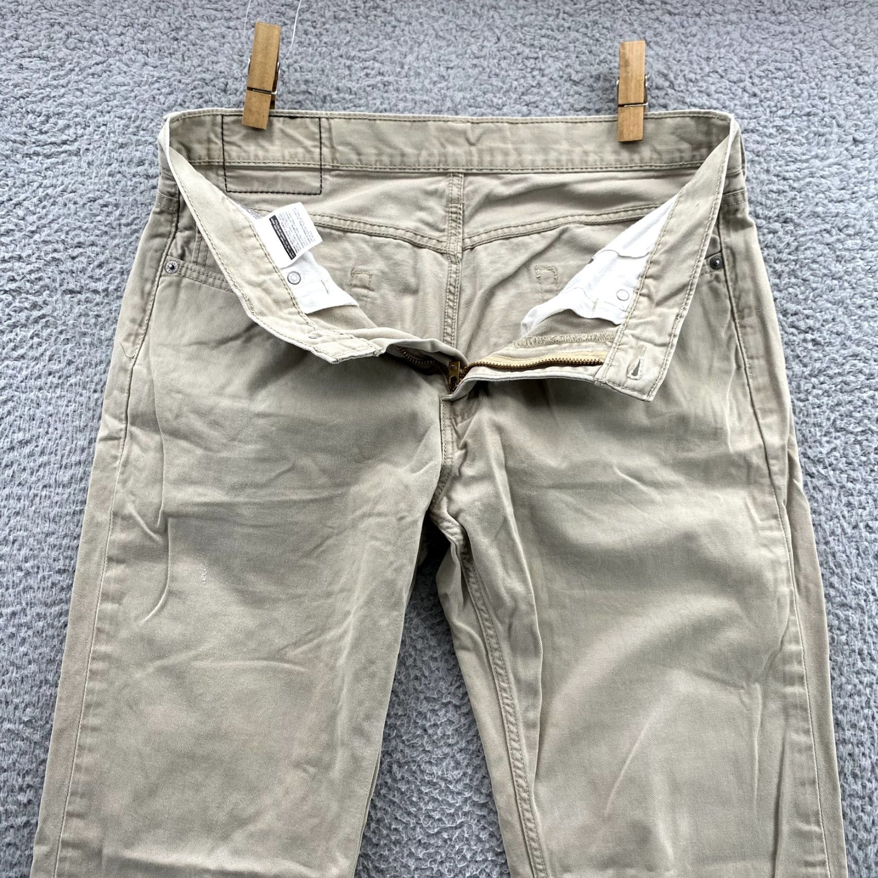 Levi's Levi's 514 Jeans Men 32X32 Beige Khaki Straight 90s Classic Academia Streetwear Denim Pants Size US 32 / EU 48 - 7 Thumbnail