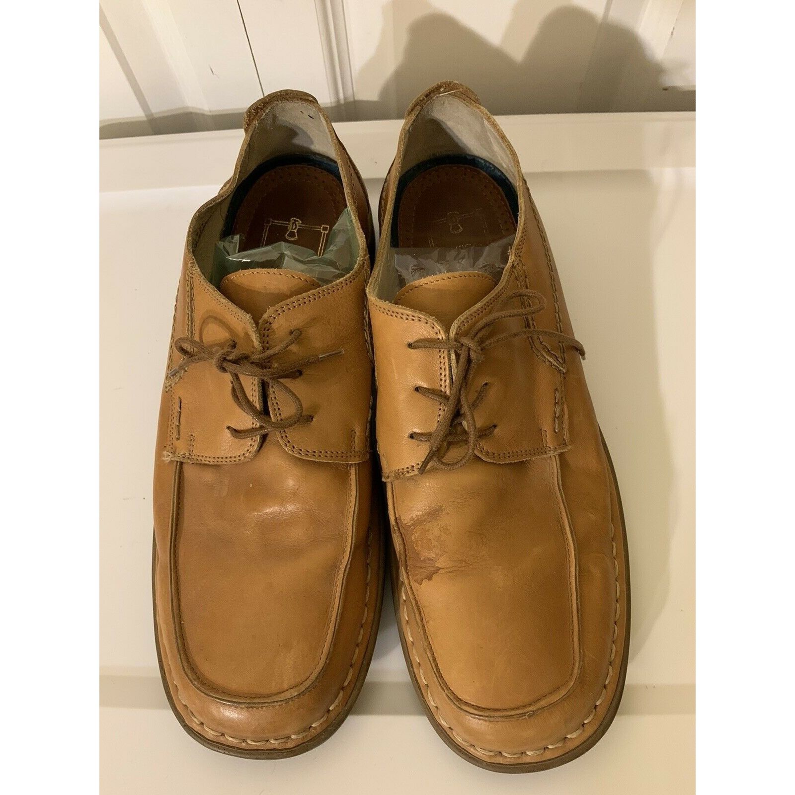 Vintage ANTICA CUOIERIA SHOEMAKER'S Men’s Sz 11D Leather Shoes Tan M Size US 11 / EU 44 - 3 Thumbnail
