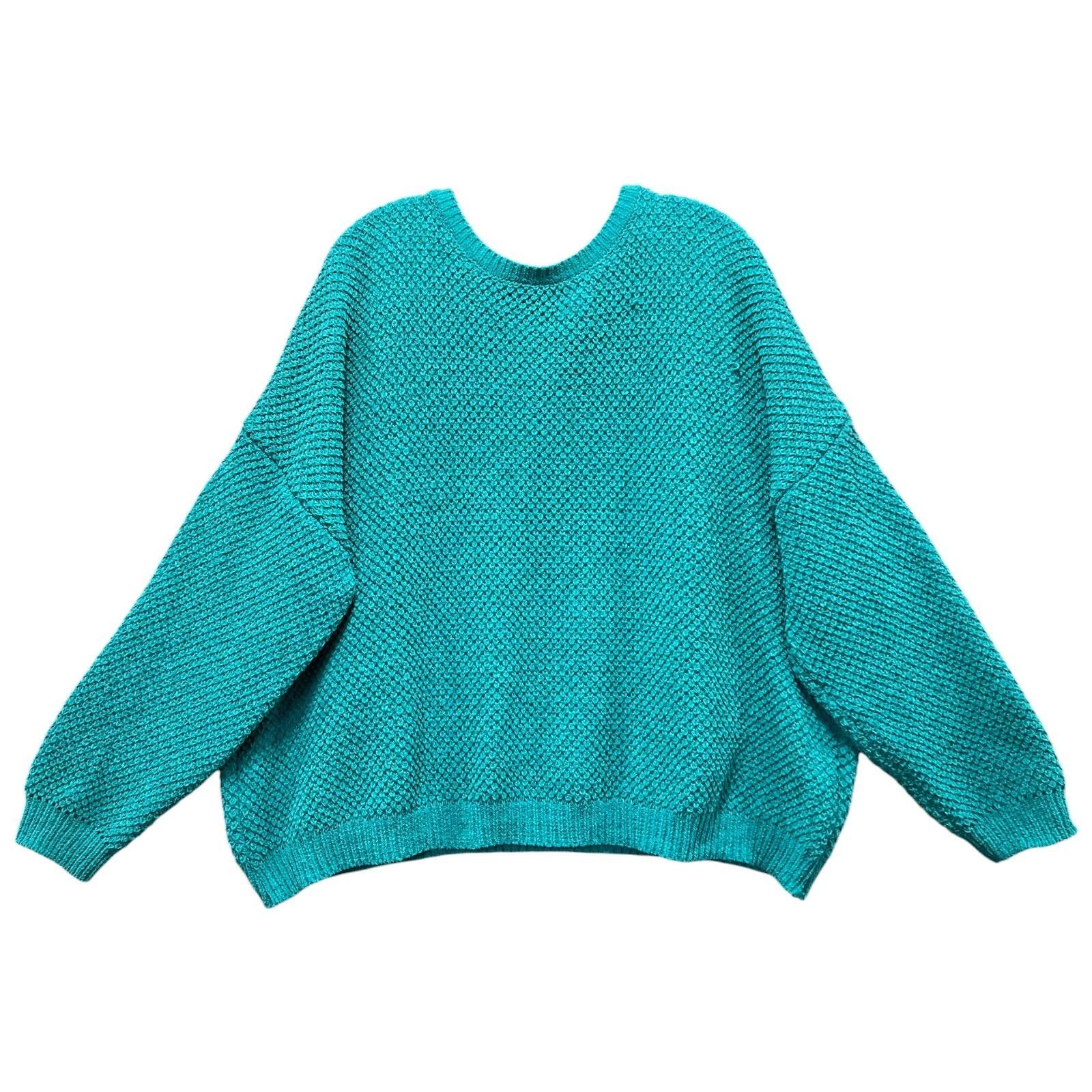 Other Rue + - Women's Long Sleeve Round Neck Crochet - Sweater - G Size 3XL / US 20-22 - 1 Thumbnail