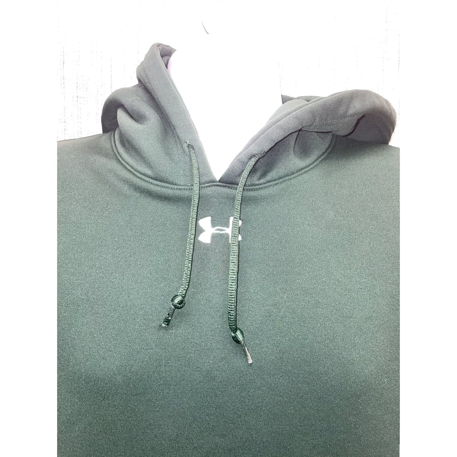 Under Armour Under Armour Jacket Mens M Dark Green Polyester Athletic Hoodie Size US M / EU 48-50 / 2 - 2 Thumbnail