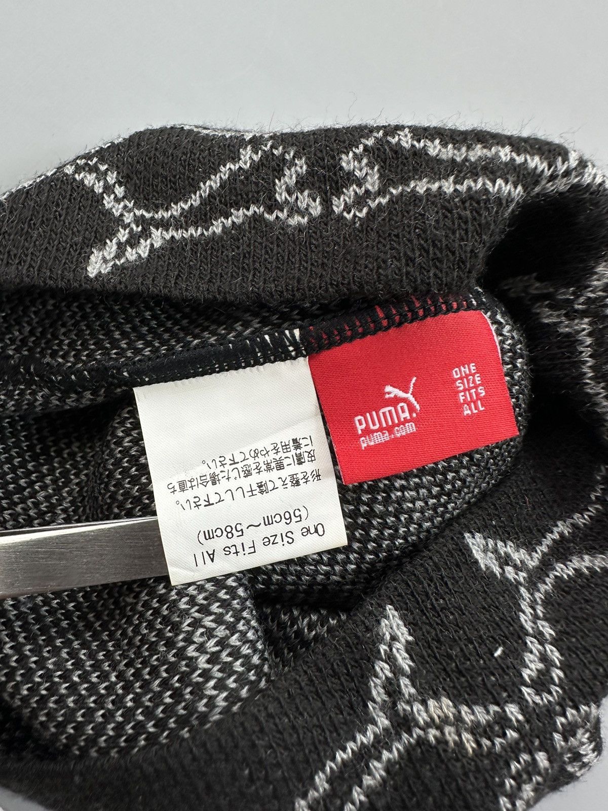 Puma Spiderweb Vintage Puma Beanie Size ONE SIZE - 6 Thumbnail