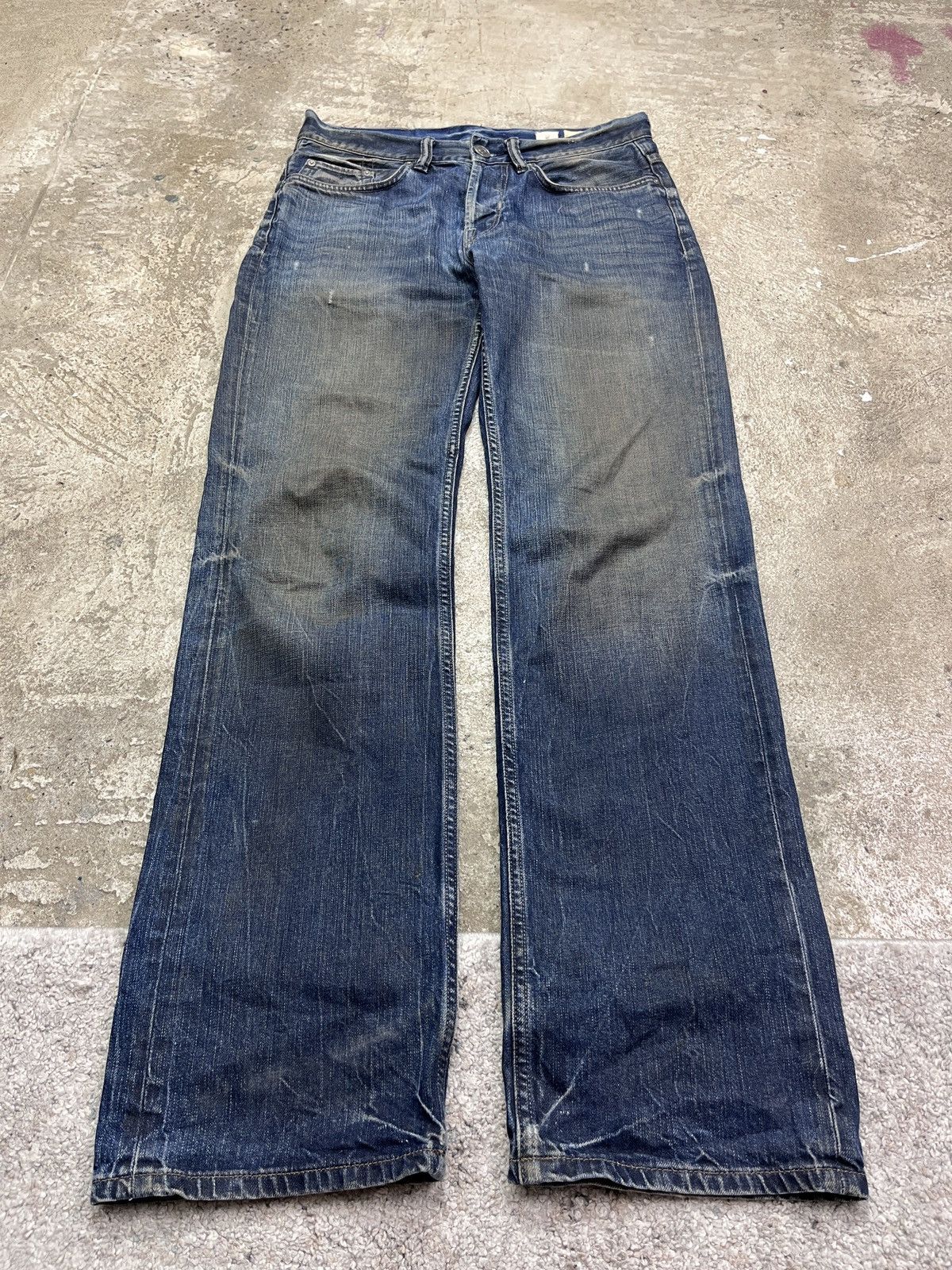 Allsaints × Vintage ALLSAINTS DIRTY FADE DENIM PANTS - LOT № 3149 Size US 30 / EU 46 - 1 Thumbnail