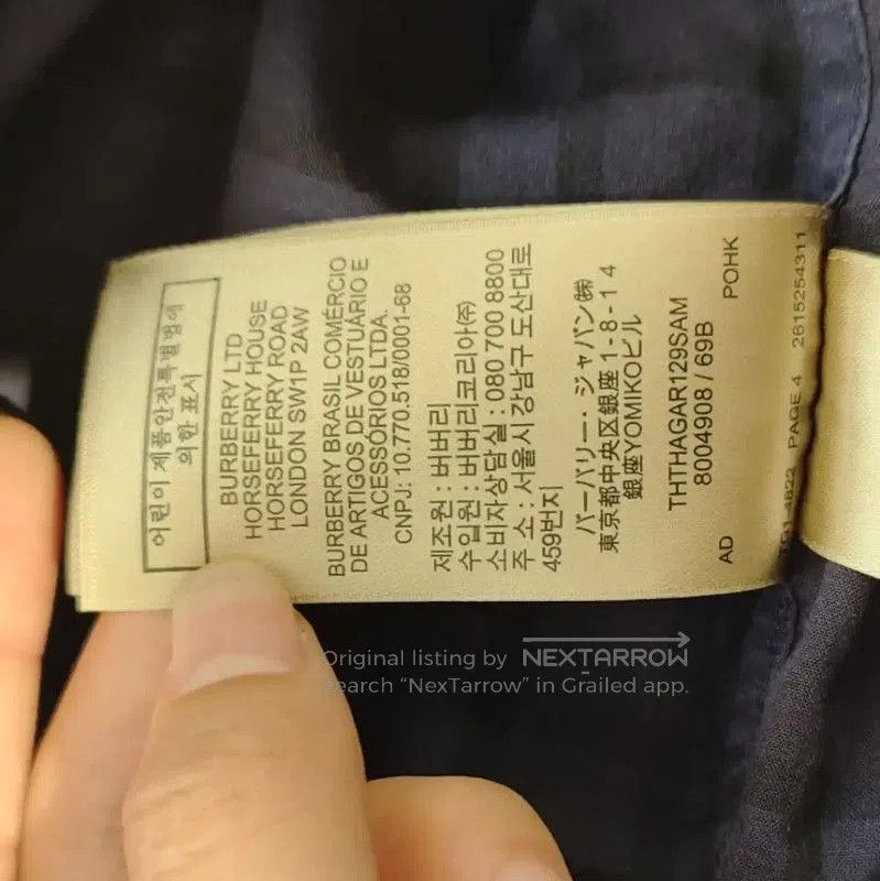 Burberry Burberry Navy Cotton Women's Shirt. Size M / US 6-8 / IT 42-44 - 8 Thumbnail