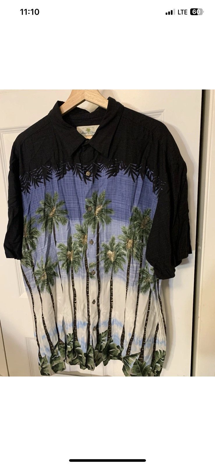 Island Shores Island Shores Mens Sz XL Hawaiian Aloha Button Shirt Black Size US XL / EU 56 / 4 - 5 Thumbnail