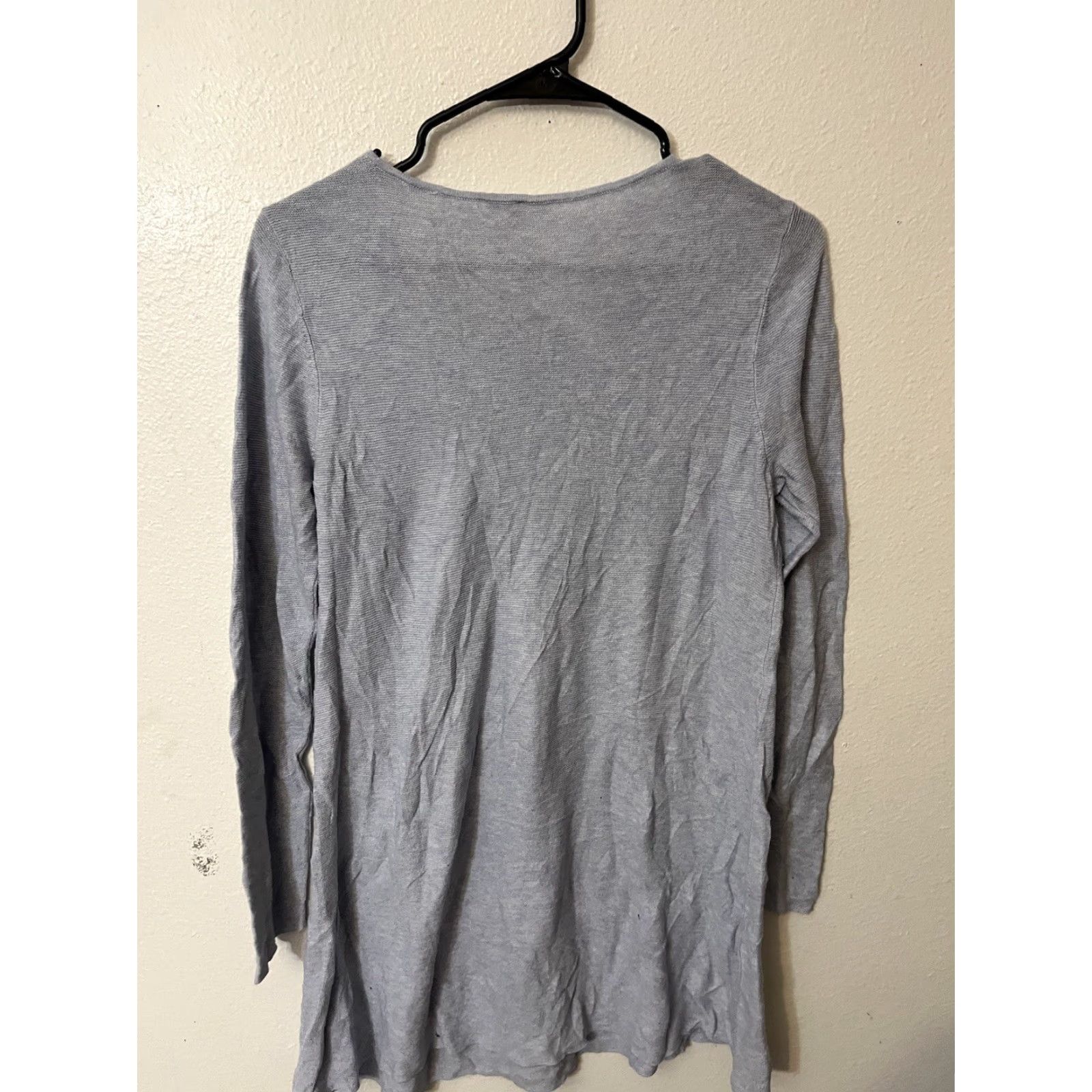 Eileen Fisher Eileen Fisher Light Blue Tunic Shirt M Roundneck Long Sleeve Cotton Silk Tencel Organic Fine Knit Boxy Womens Size M / US 6-8 / IT 42-44 - 2 Thumbnail