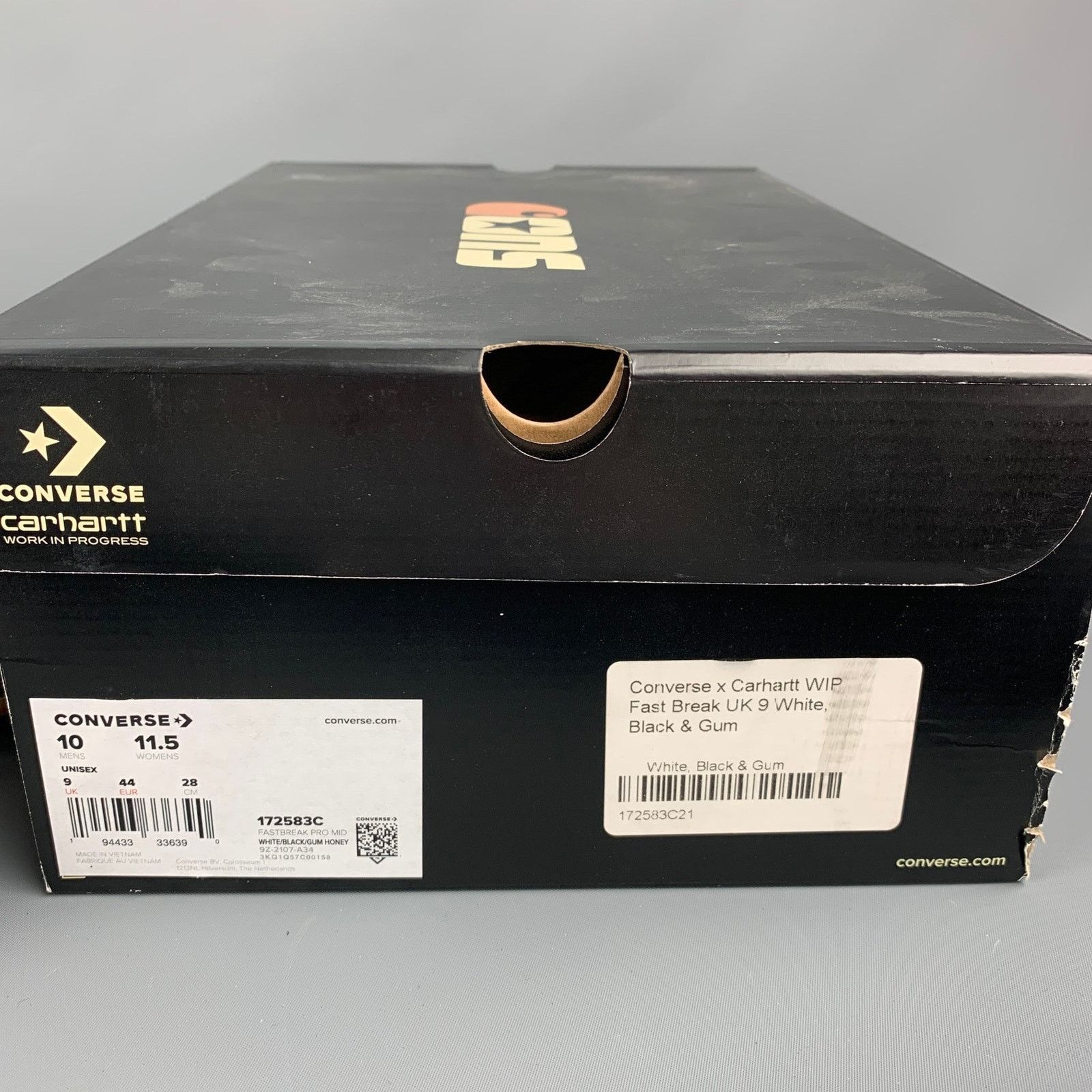 Converse CONVERSE 10 Cream Black Mixed Materials Leather Sneakers Size US 10 / EU 43 - 10 Thumbnail