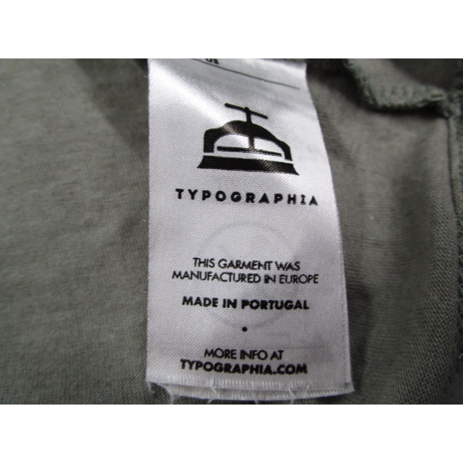 Vintage TYPOGRAPHIA Shirt Mens Medium Gray One Percent Chimp Graphic Tee - Cotton Blend Crew Neck, Short Sleeve, Portugal Made, Classic Retro City Theme Size US M / EU 48-50 / 2 - 5 Thumbnail